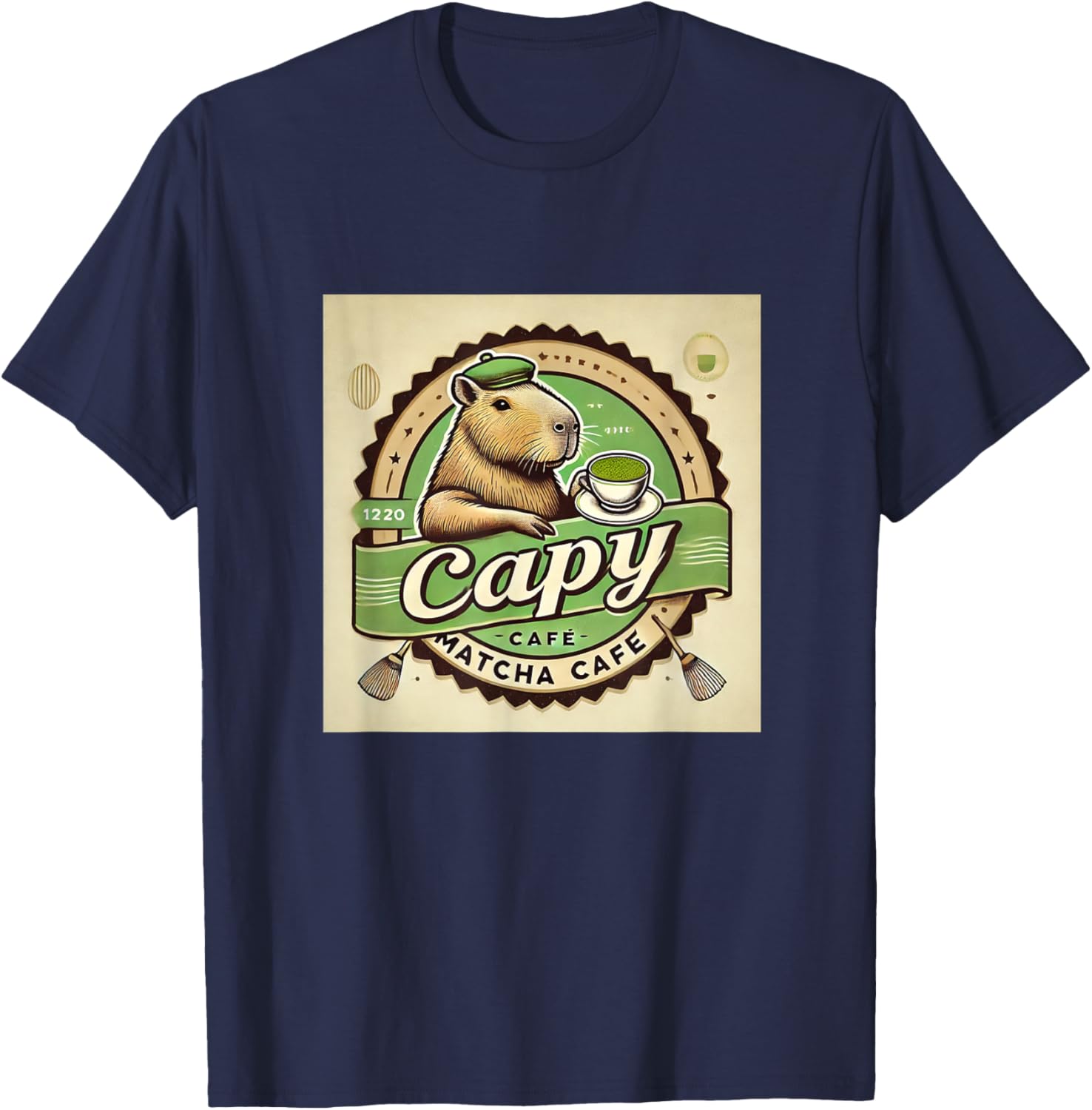 Capybara Cafe Coffee and Tea Lover T-Shirt for Animal Enthusiasts - 11
