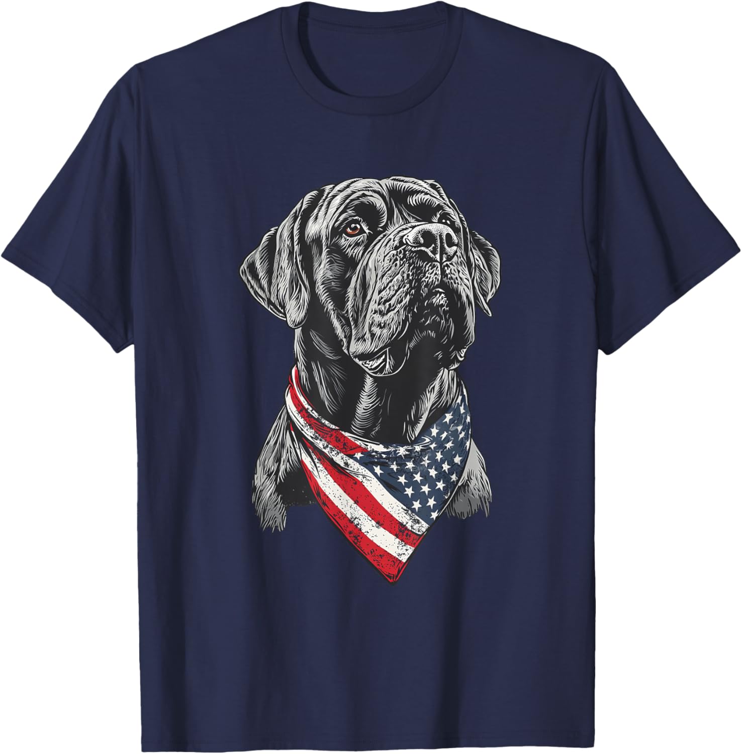 English Mastiff American Flag T-Shirt for Dog Lovers and Patriotism - 12