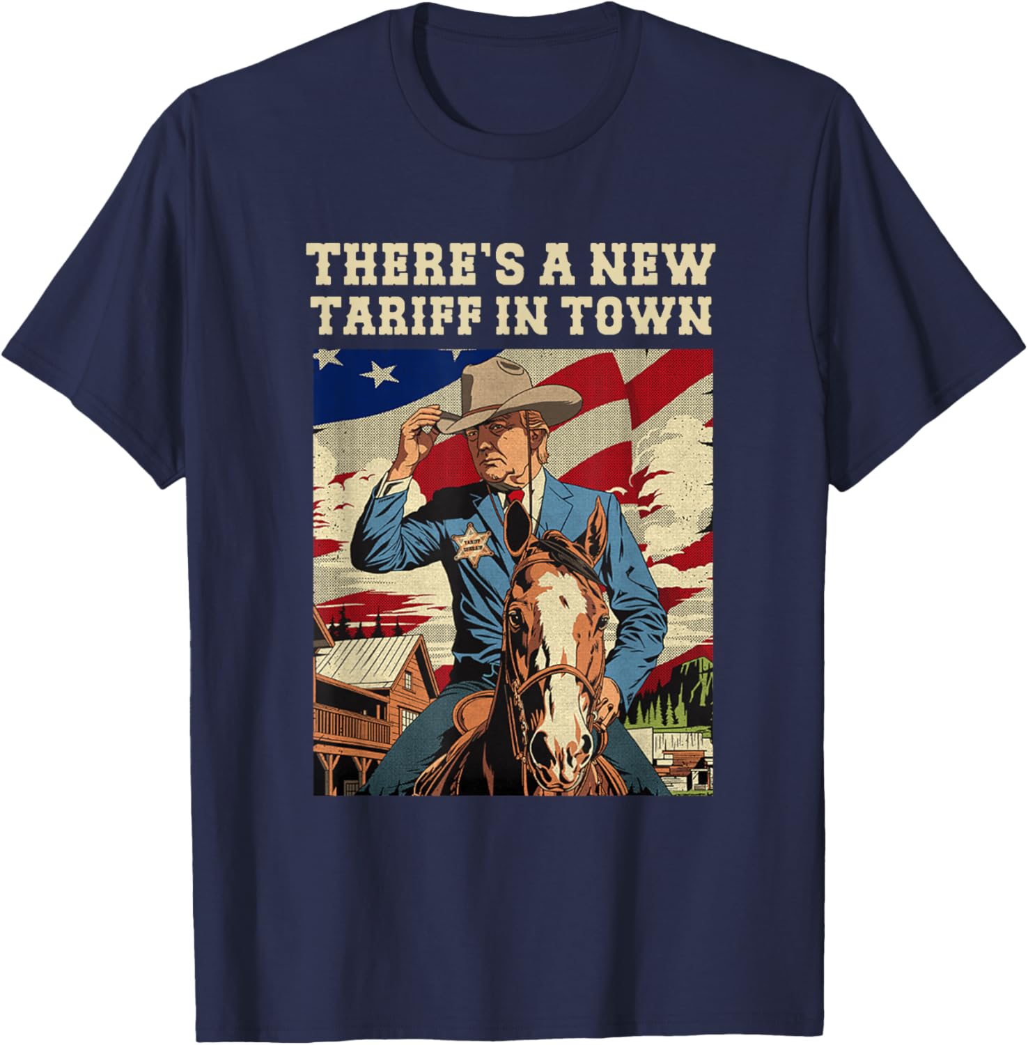 Cool There's A New Tariff In Town T-Shirt for Fun Casual Wear - 11