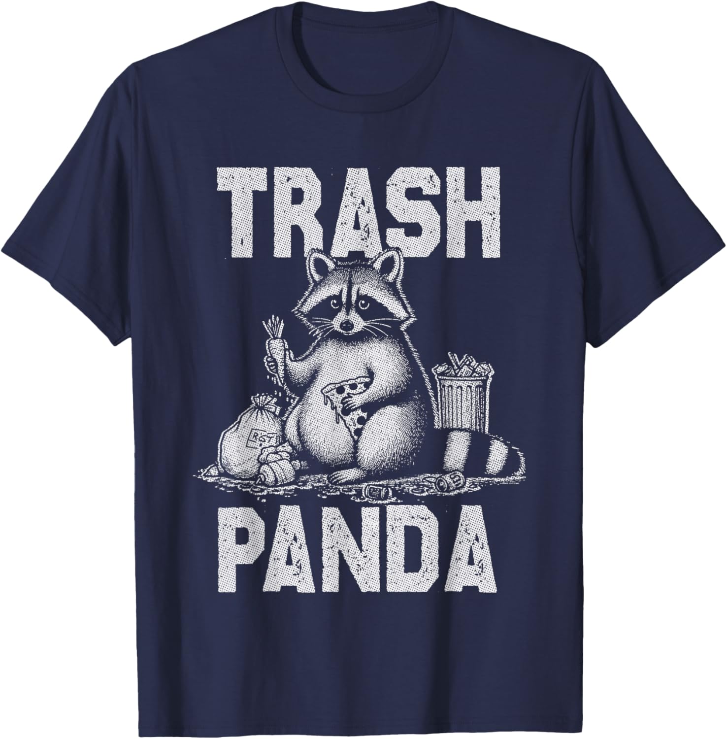 Funny Trash Panda Raccoon Eating Garbage T-Shirt for Animal Lovers - 6