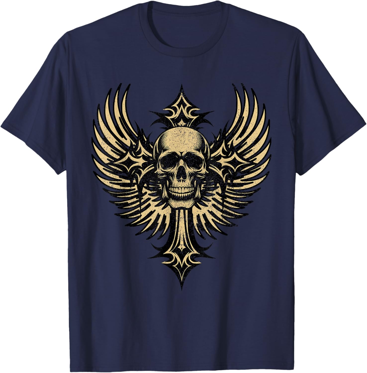Grunge Skull Cross Gothic Aesthetic T-Shirt for Stylish Individuals - 20