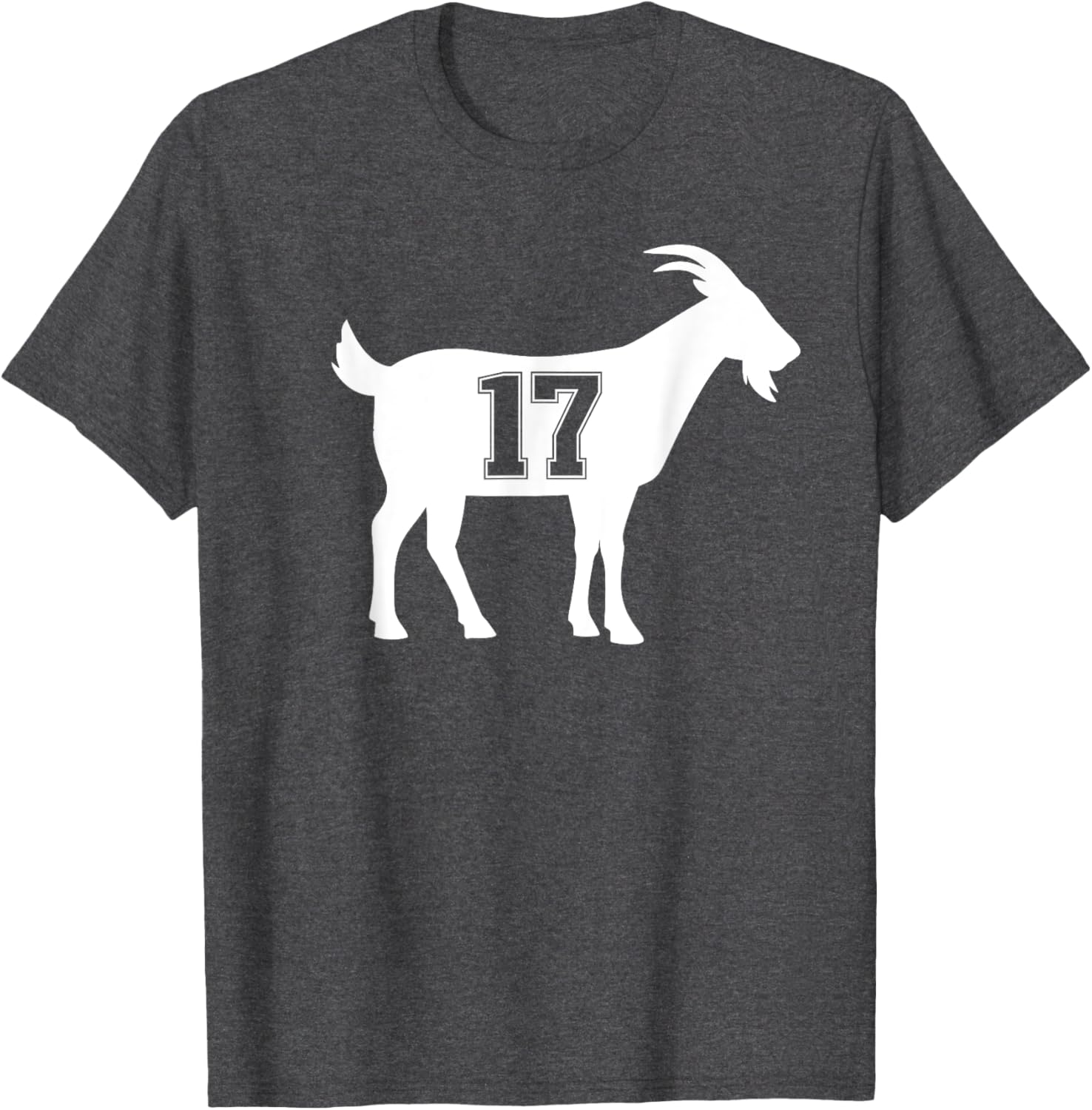 Goat 17 G.O.A.T. Number 17 Goat T-Shirt for Sports Fans and Casual Wear - 15