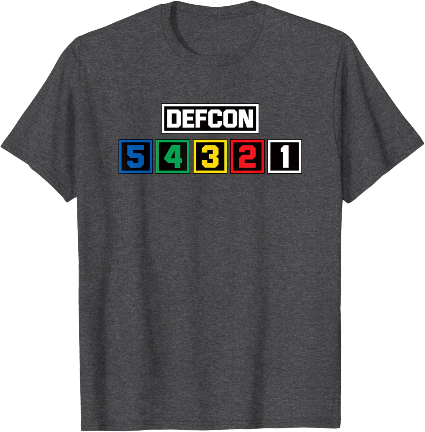 Defcon Alert T-Shirt US Defense Readiness Condition Light Meter Design - 17