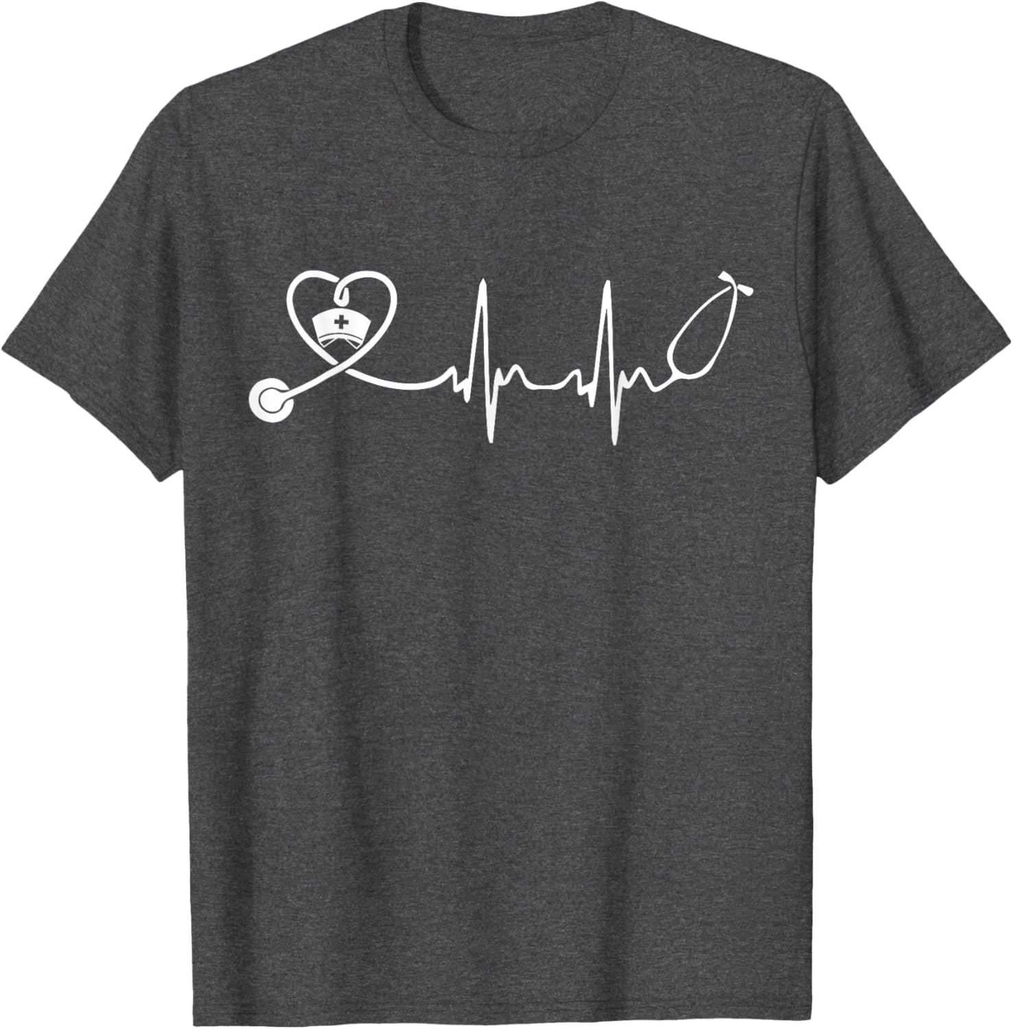 Cute Nurse Stethoscope Heartbeat T-Shirt for Nurse Week 2025 - 8