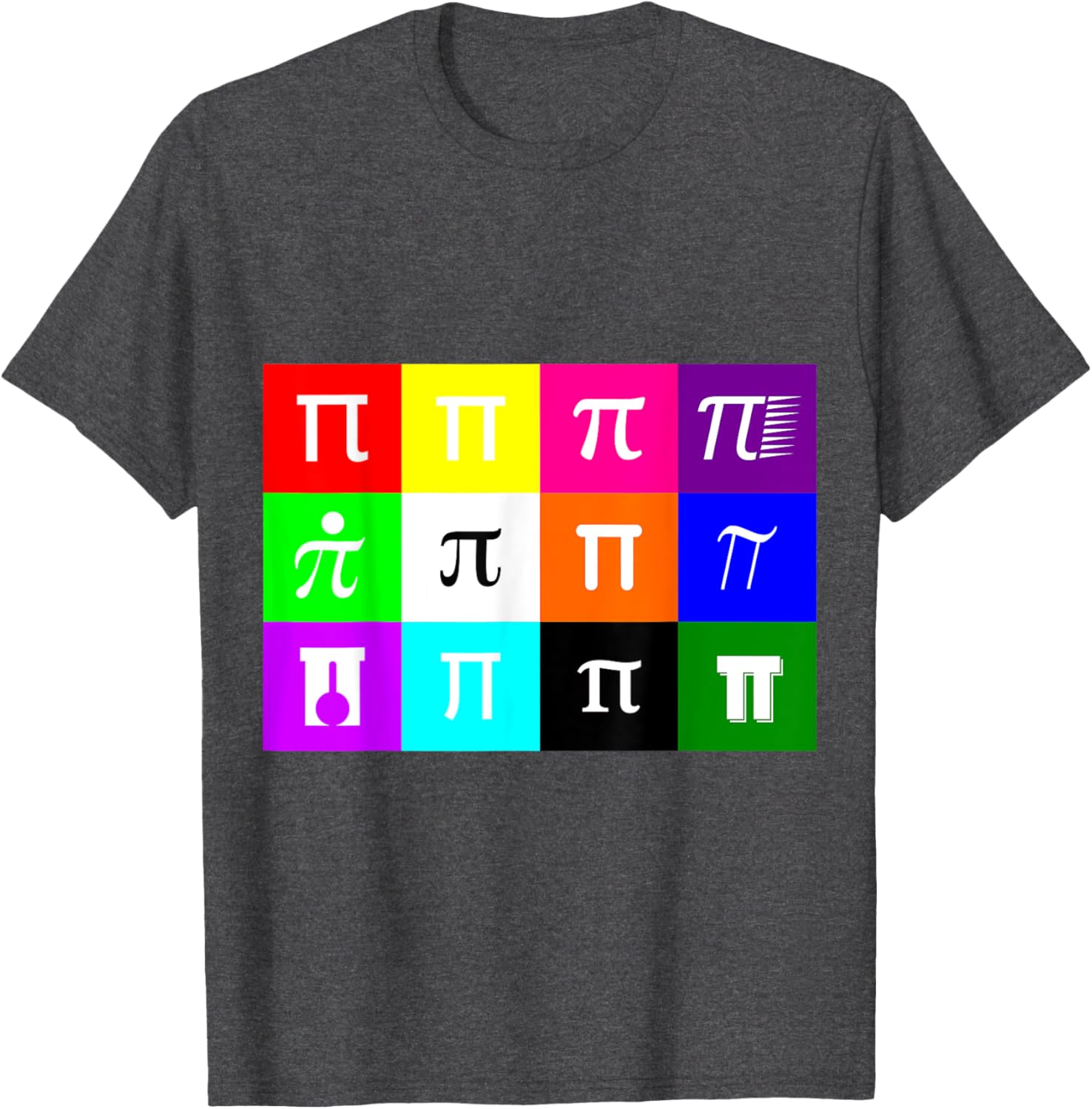 Colorblock Happy Pi Day T-Shirt for Math Geometry Nerds and Geeks - 3