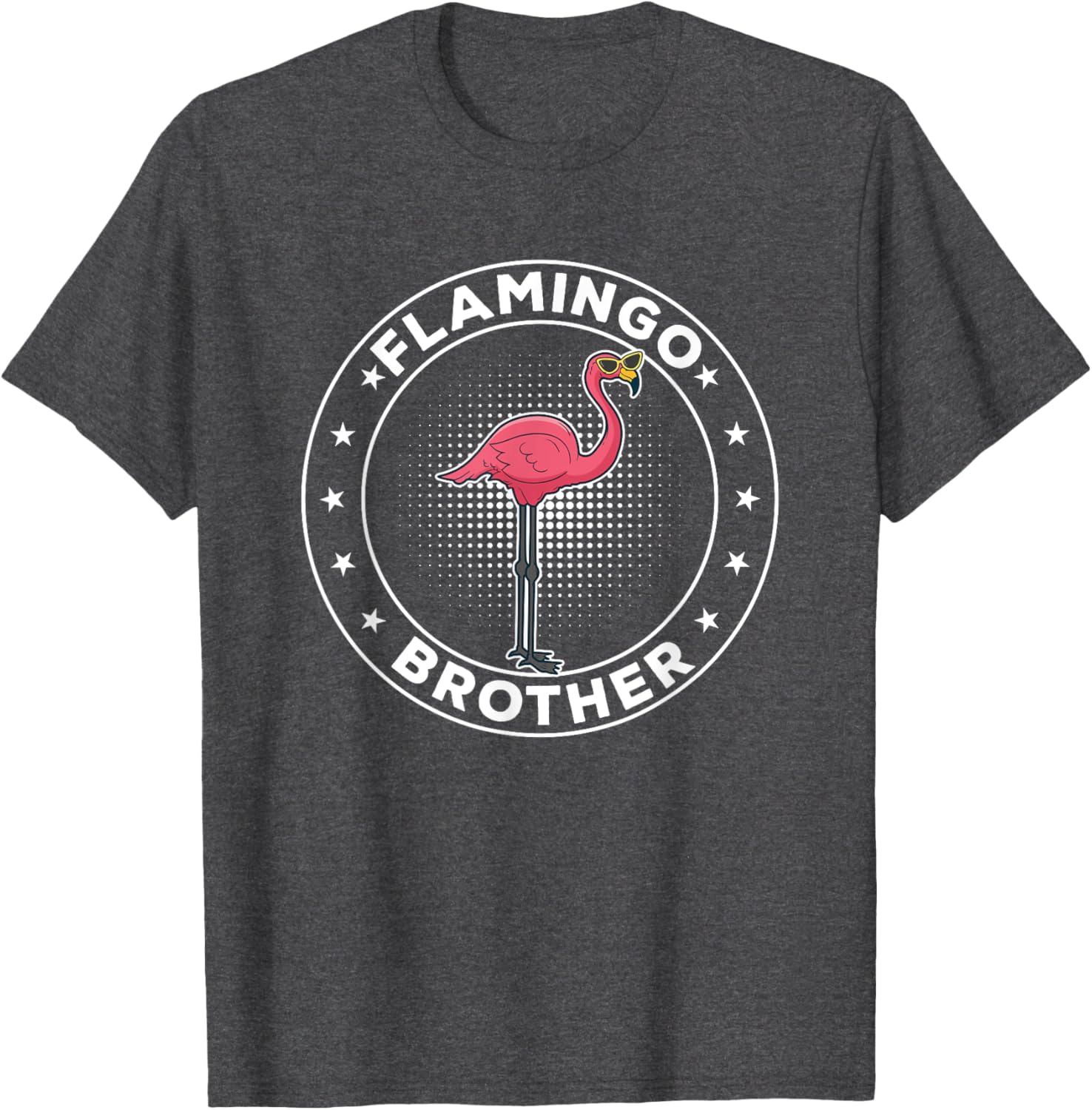 Cute Pink Flamingo Brother T-Shirt for Fun Family Outings - 5