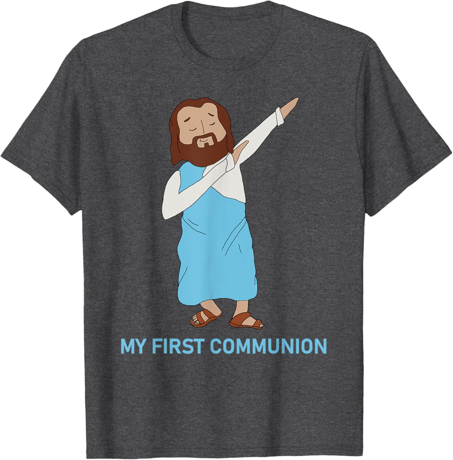 Funny Dabbing Jesus T-Shirt for First Communion - Catholic Gift - 7