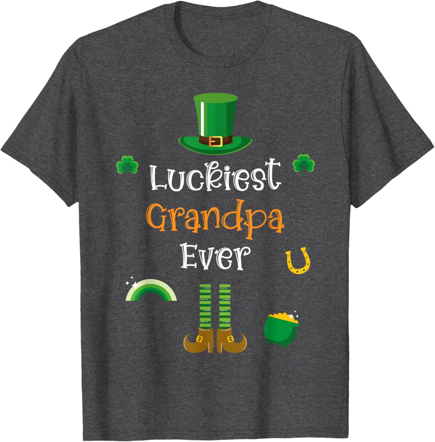 Funny Irish Leprechaun Grandpa T-Shirt for St. Patrick's Day Fun - 3