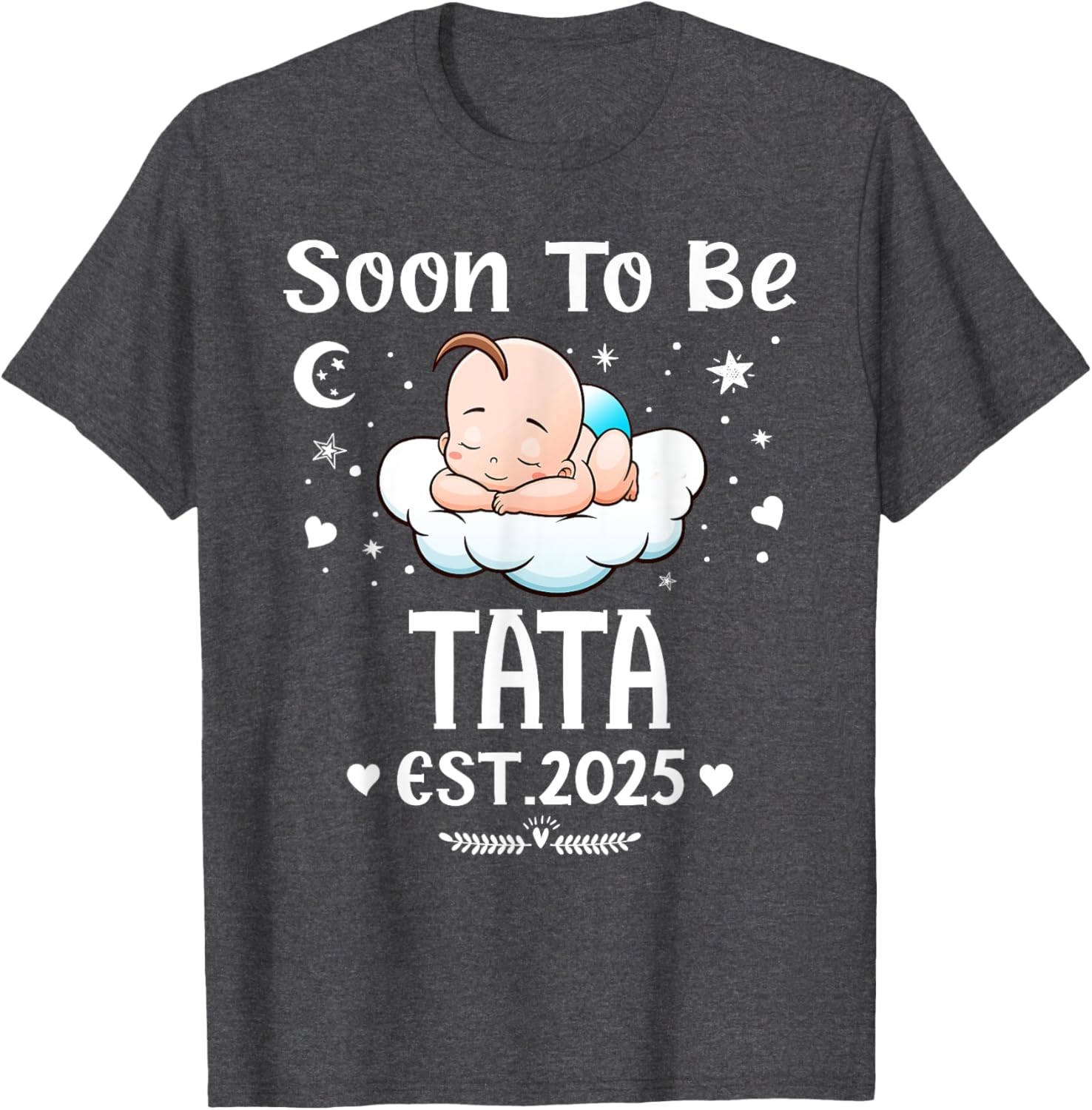Cute Hearts Father's Day T-Shirt for 2025 by Soon To Be Tata - 15