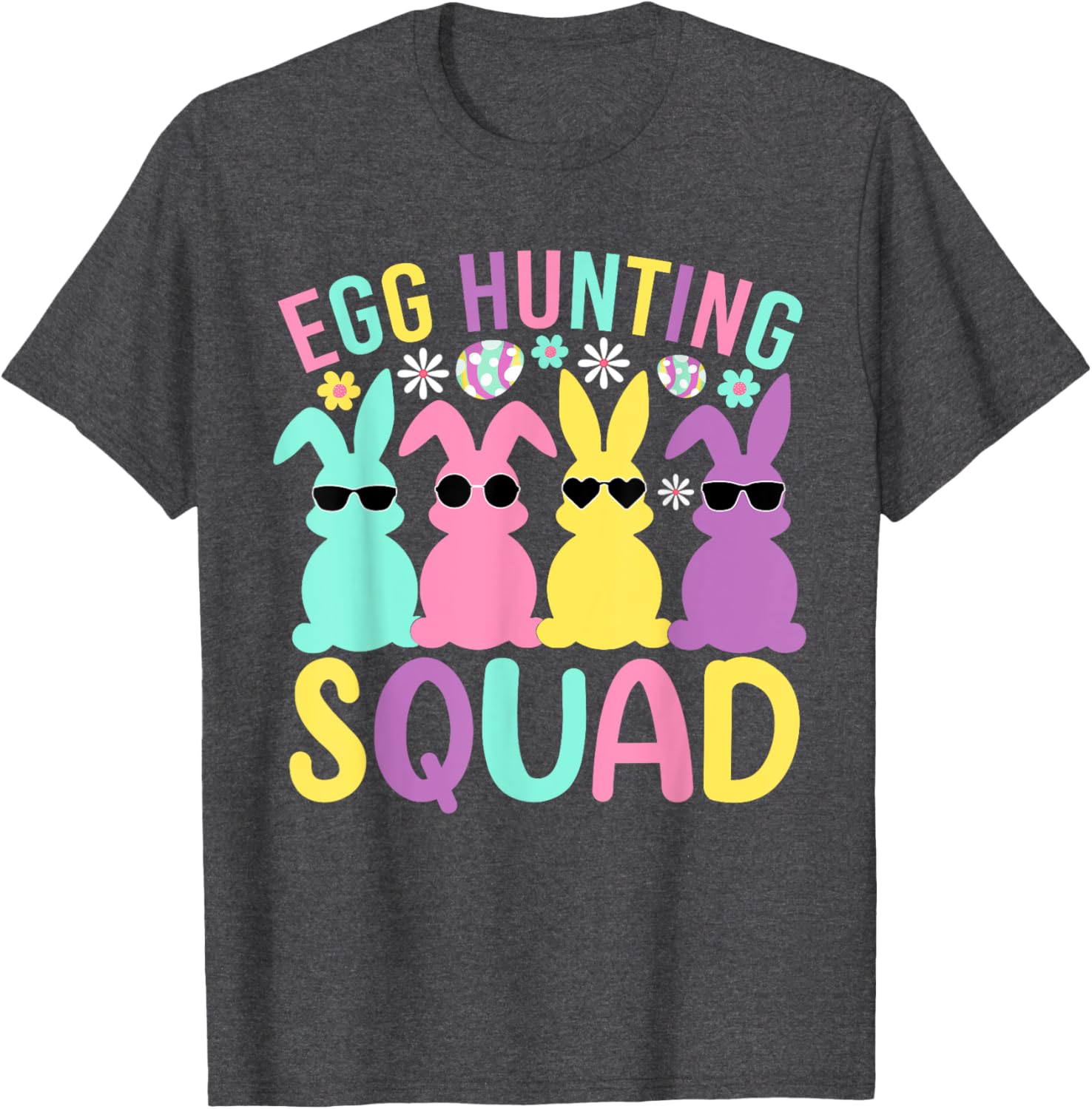 Egg Hunting Squad Family Bunny T-Shirt for Happy Easter Celebrations - 6