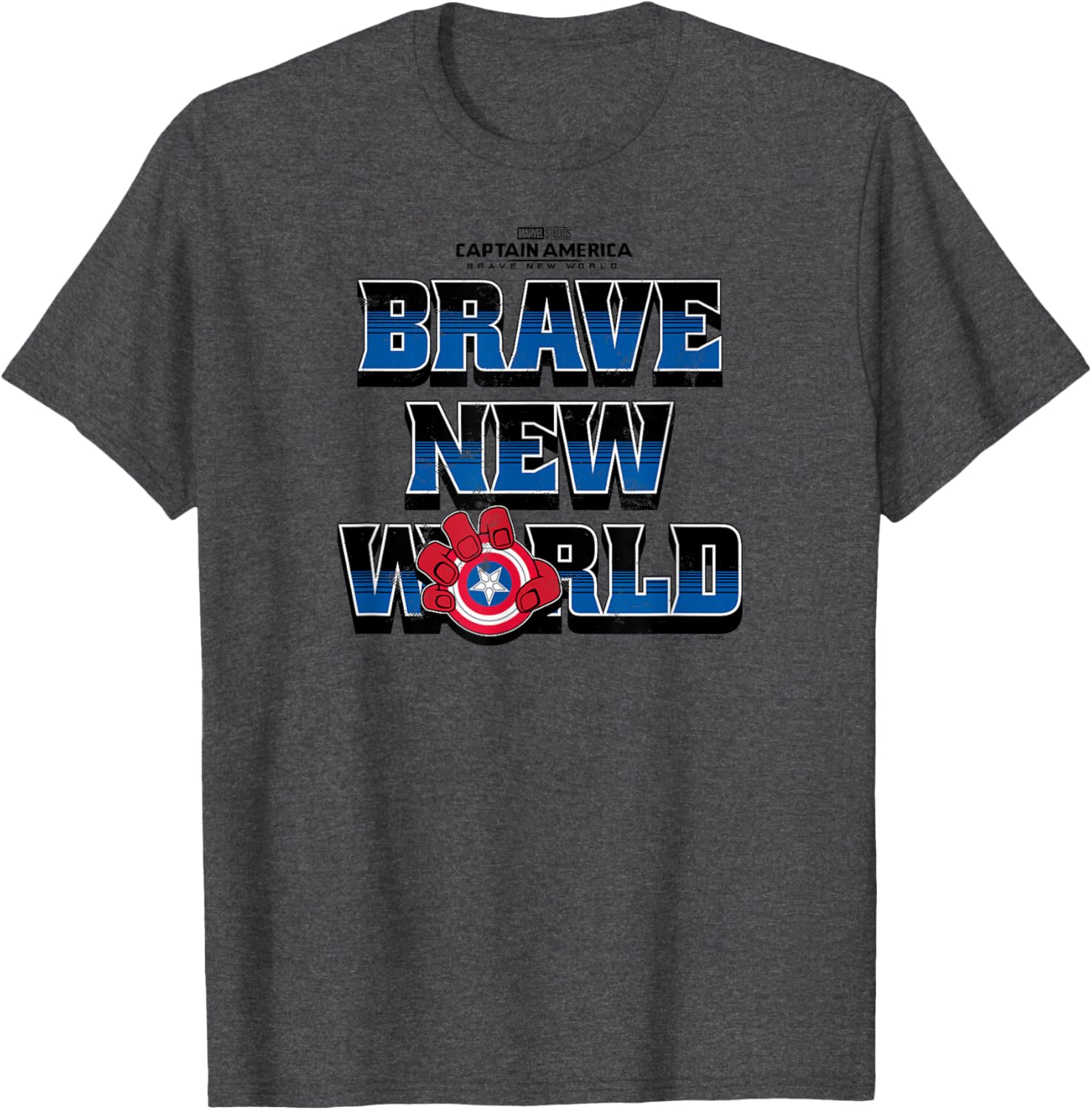 Captain America Brave New World Logo T-Shirt for Fans and Collectors - 3