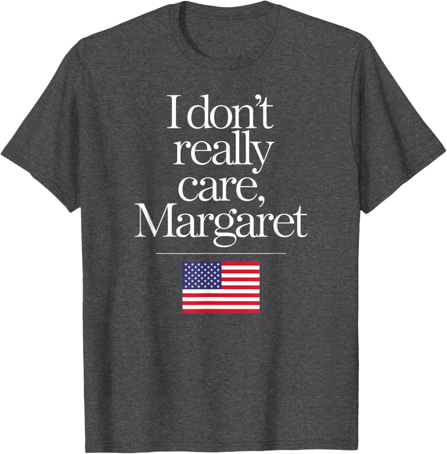 Funny Minimalist JD Vance T-Shirt I Don't Really Care Margaret Design - 2