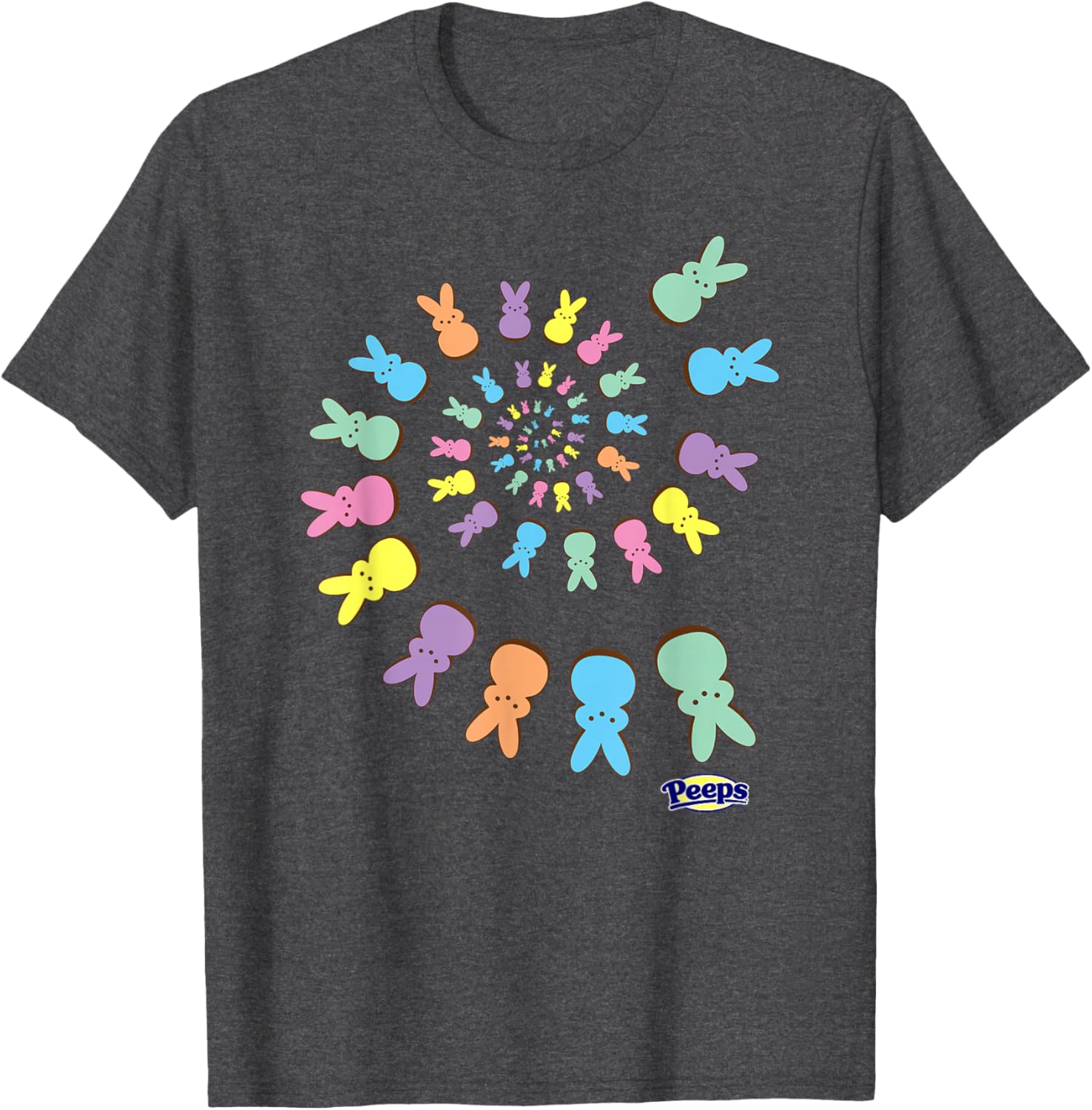 Colorful Peeps Easter T-Shirt with Sugary Bunnies Design for Fun Celebrations - 10