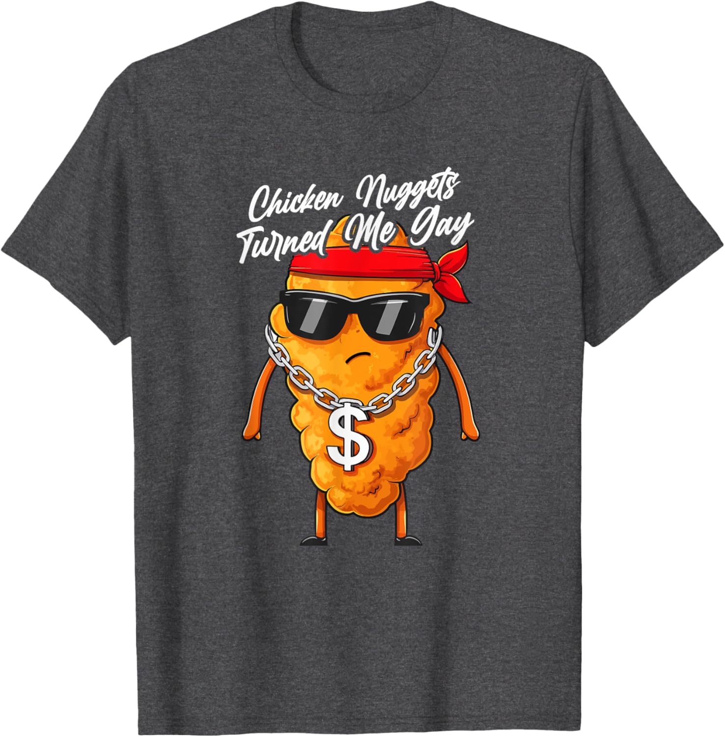 Funny Chicken Nuggets Turned Me Gay T-Shirt for Pizza Lovers - 9
