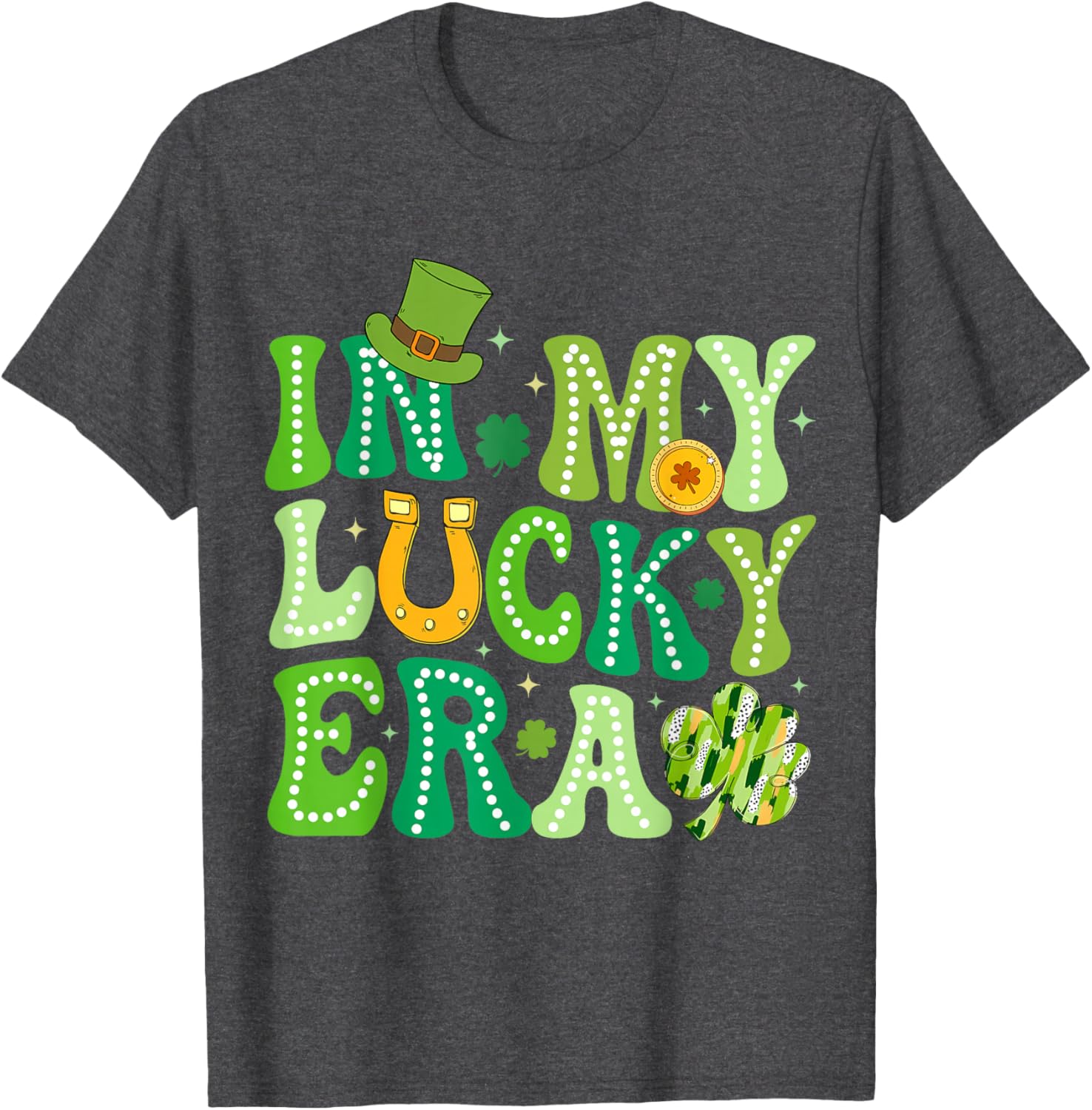 Groovy St Patricks Day Shamrock Lucky Charm T-Shirt for Fun Celebrations - 18