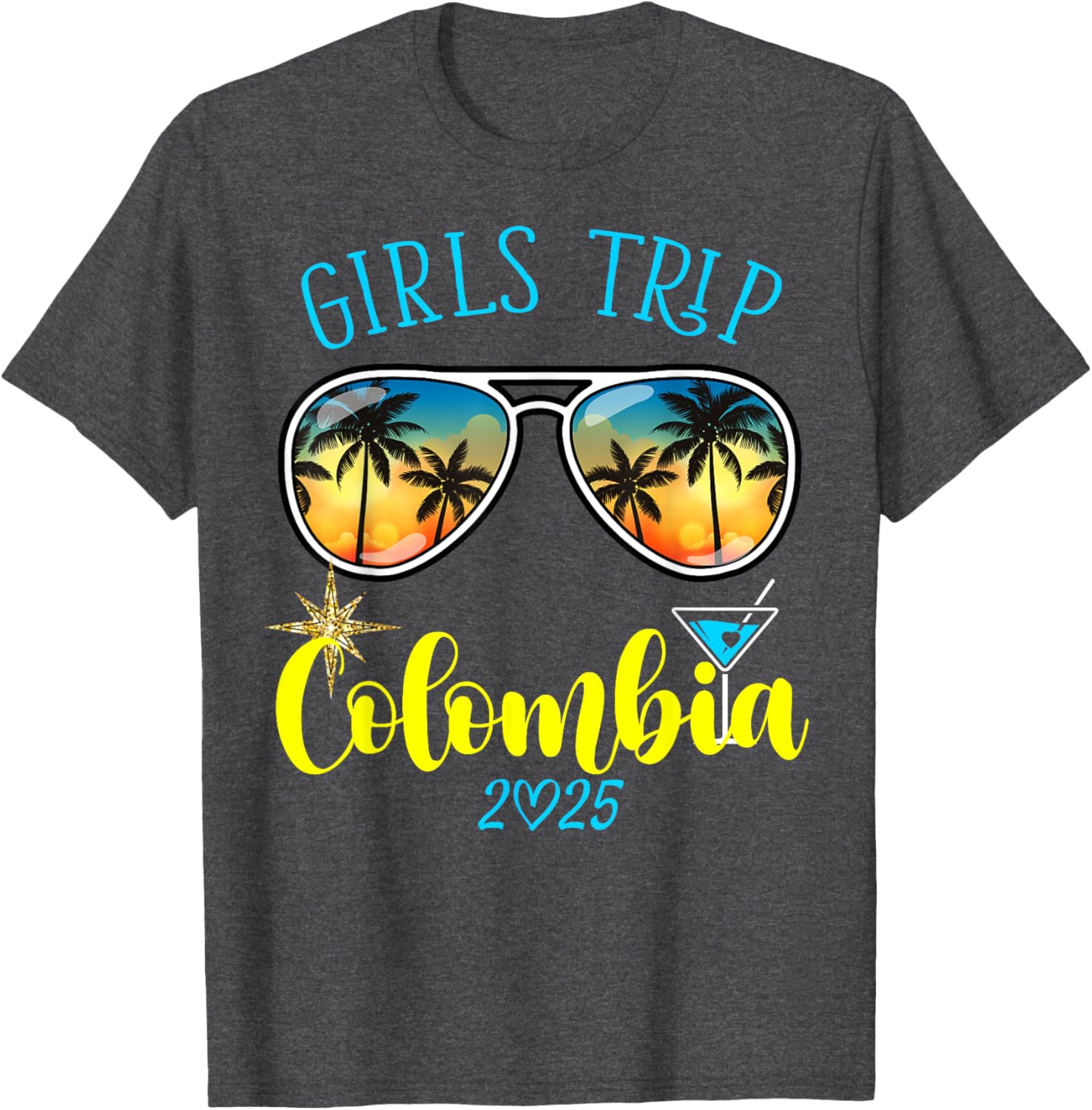 Cute Girls Trip Colombia 2025 T-Shirt for Weekend Birthday Squad - 2