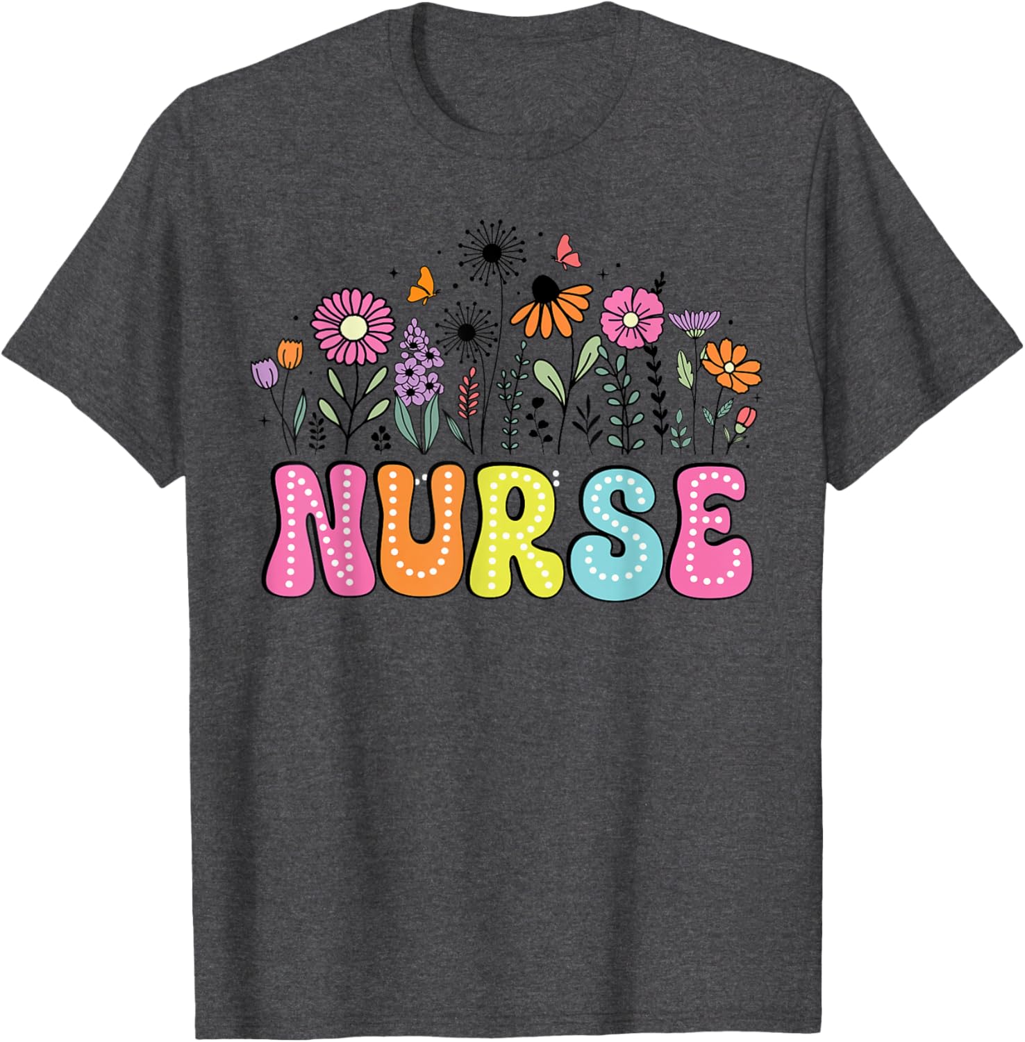 Groovy Nurse Wildflower Floral T-Shirt for Happy Nurse Week 2026 - 3
