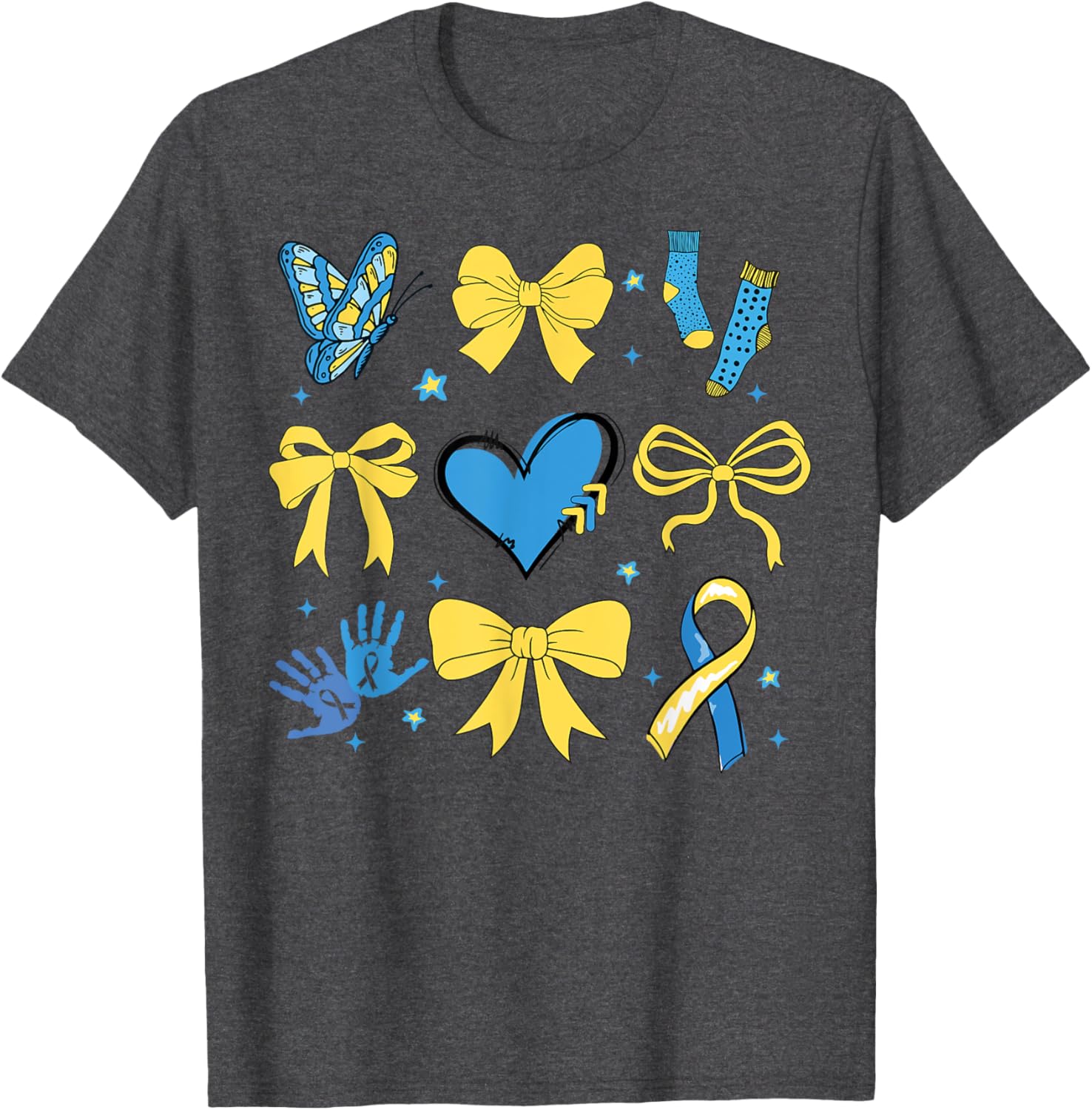 Coquette Bow T-Shirt for Girls - Trisomy 21 Down Syndrome Awareness - 7