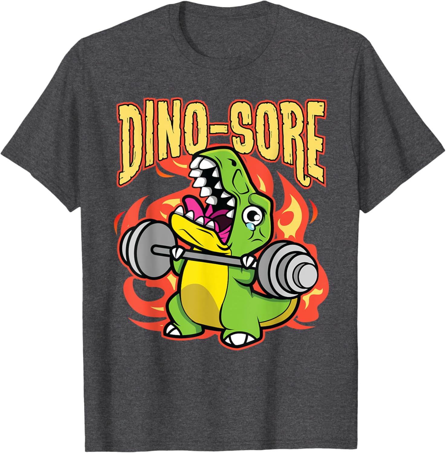 Cute Dinosaur Gym Workout T-Shirt for Fitness Lovers and Lifters - 5