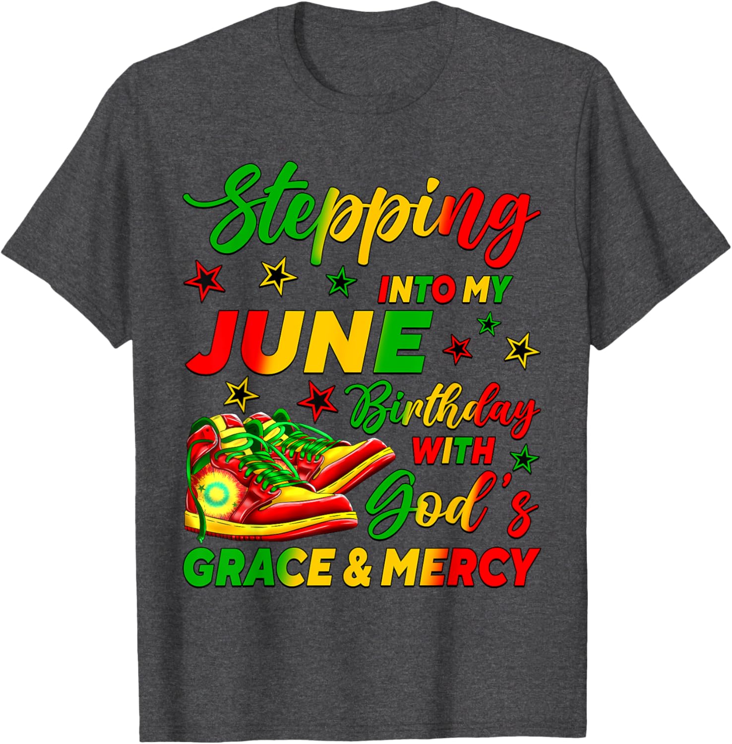 Celebrate My June Birthday with Stylish African American Shoes T-Shirt - 19
