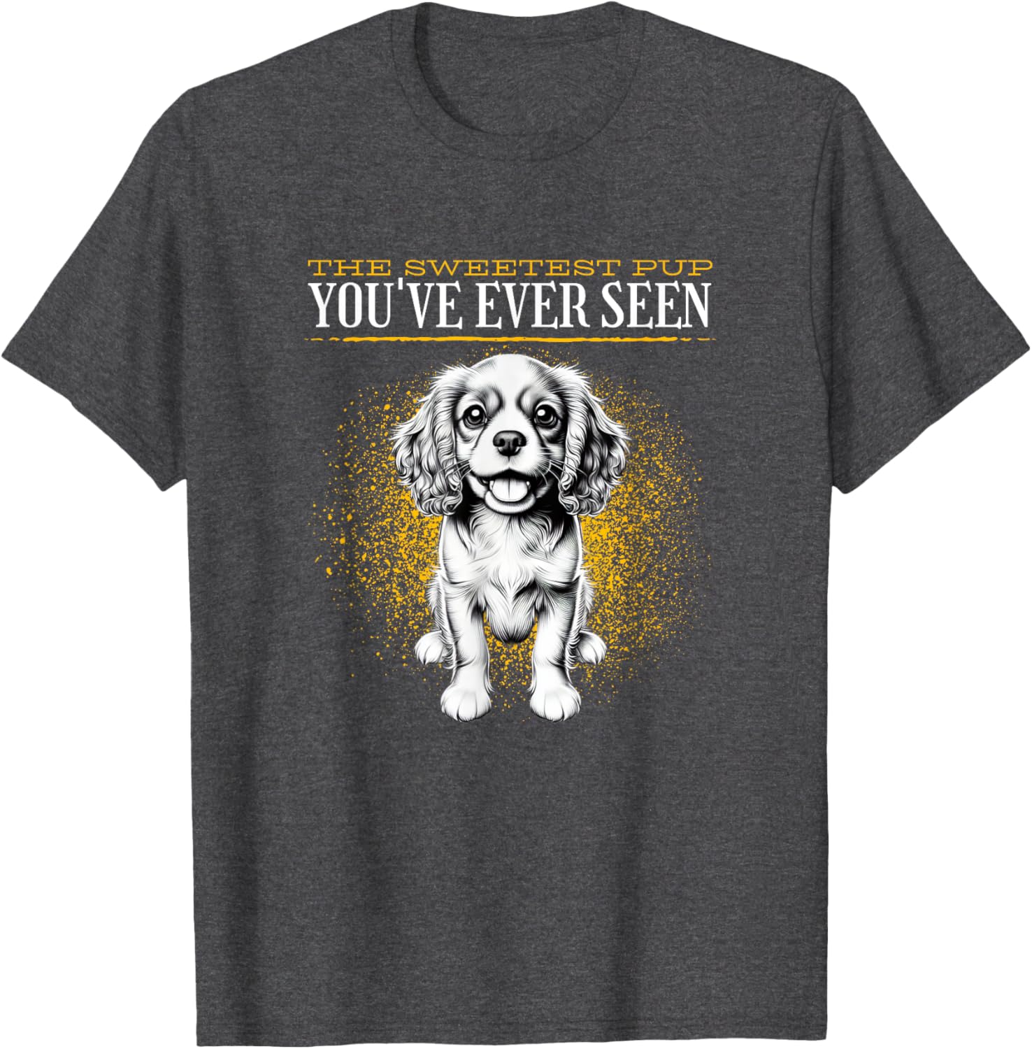 Cute Cavalier King Charles Spaniel Puppy T-Shirt for Dog Lovers - 5
