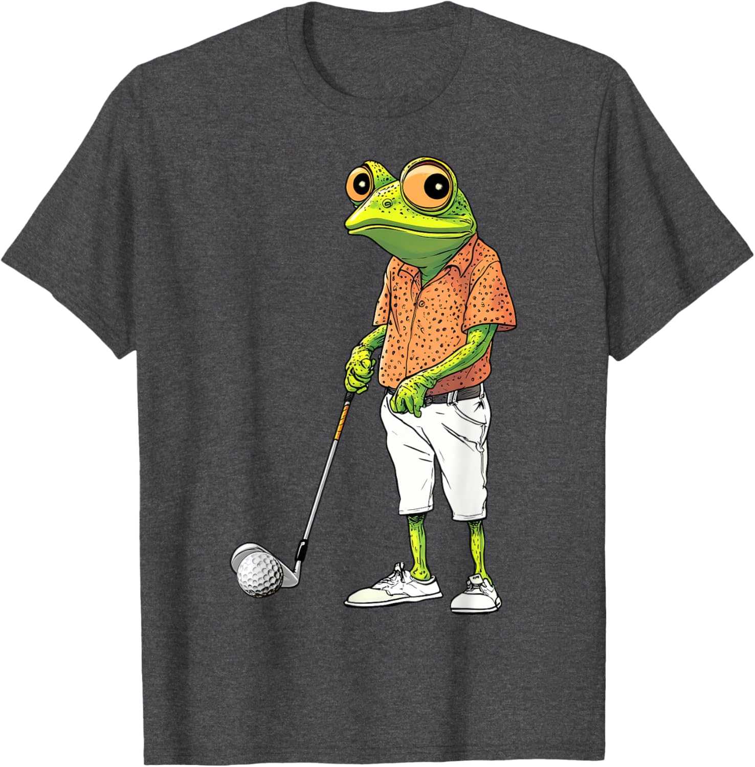 Cute Frog Golf Player T-Shirt for Golf Lovers and Animal Fans - 12