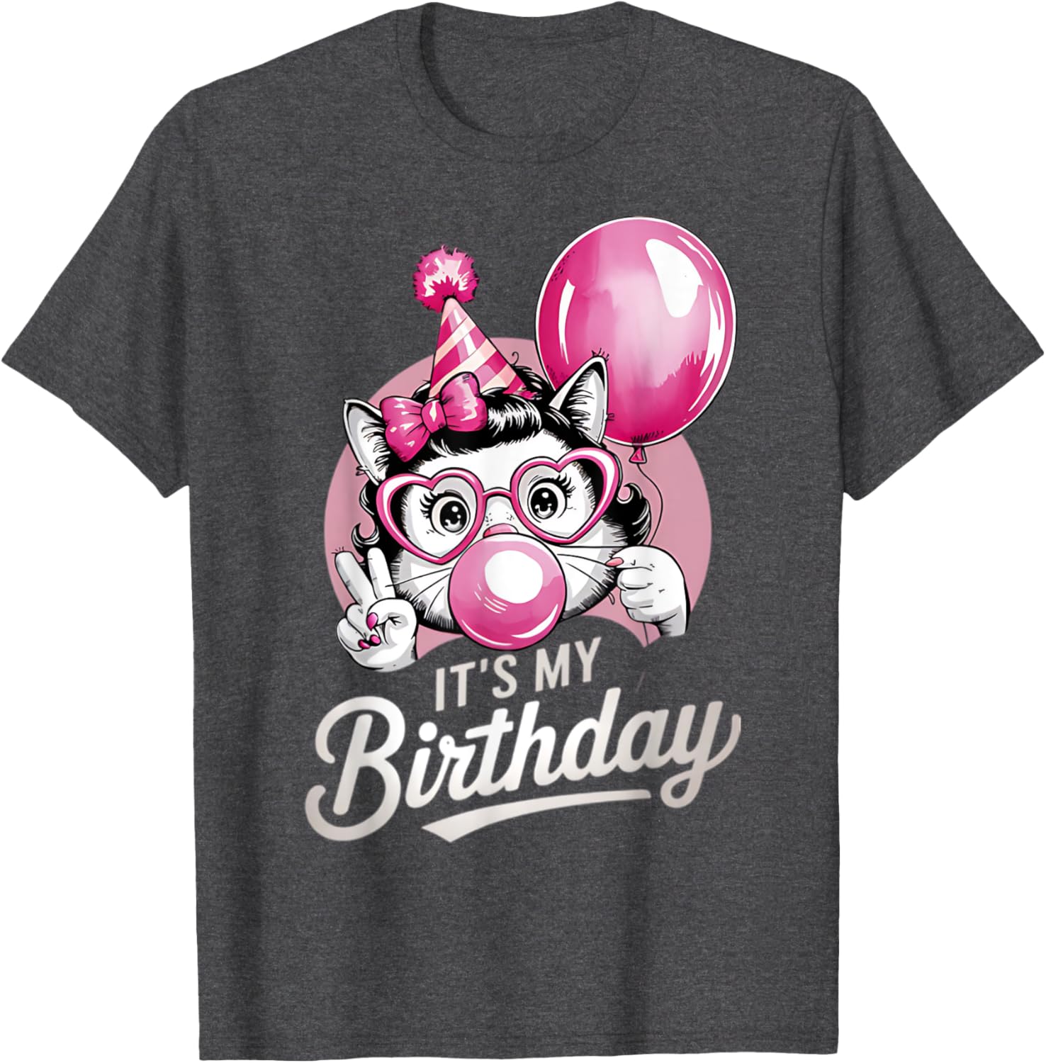 Cute Retro Monkey Birthday T-Shirt for Girls - Perfect Party Outfit! - 3