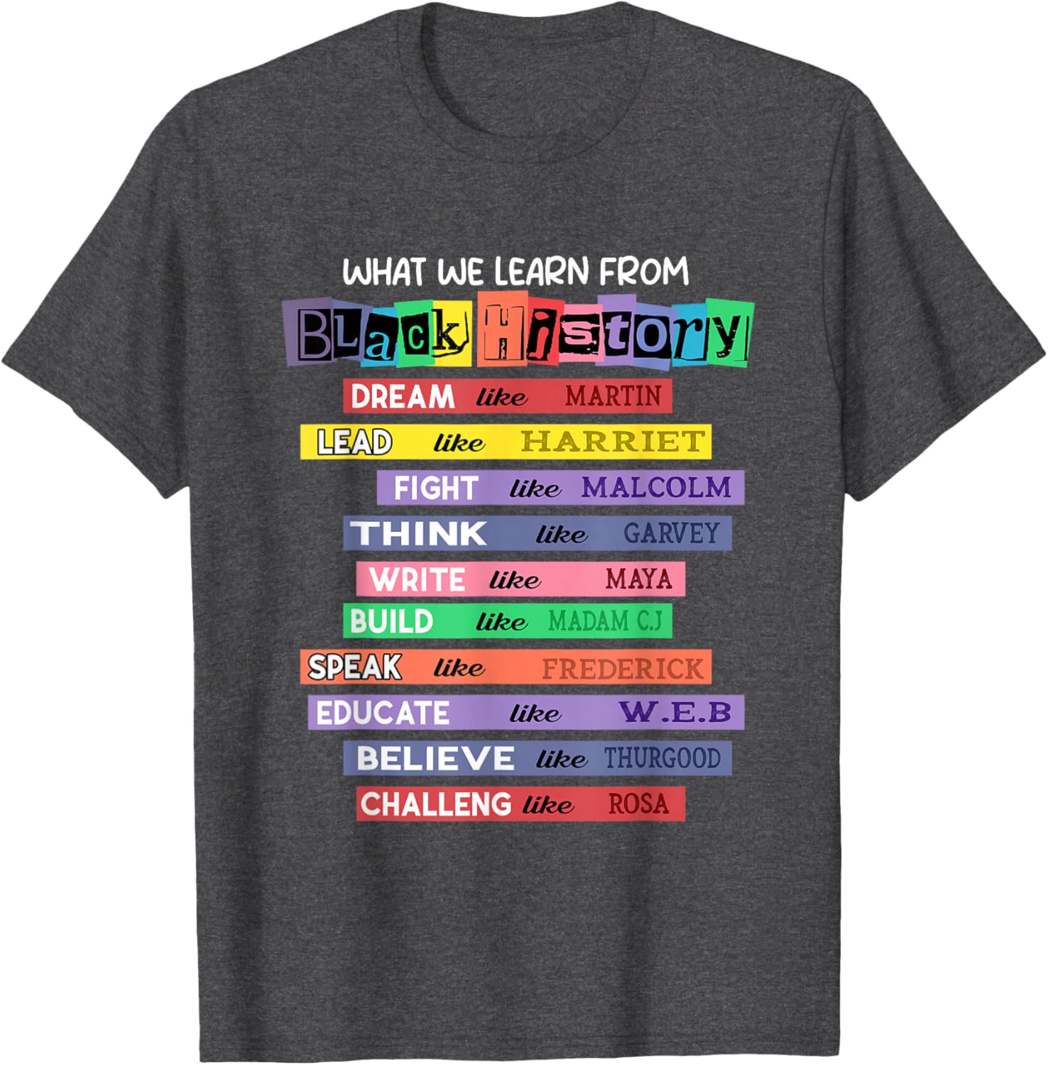 Celebrate Black History Month with Inspired Learning T-Shirt - 13