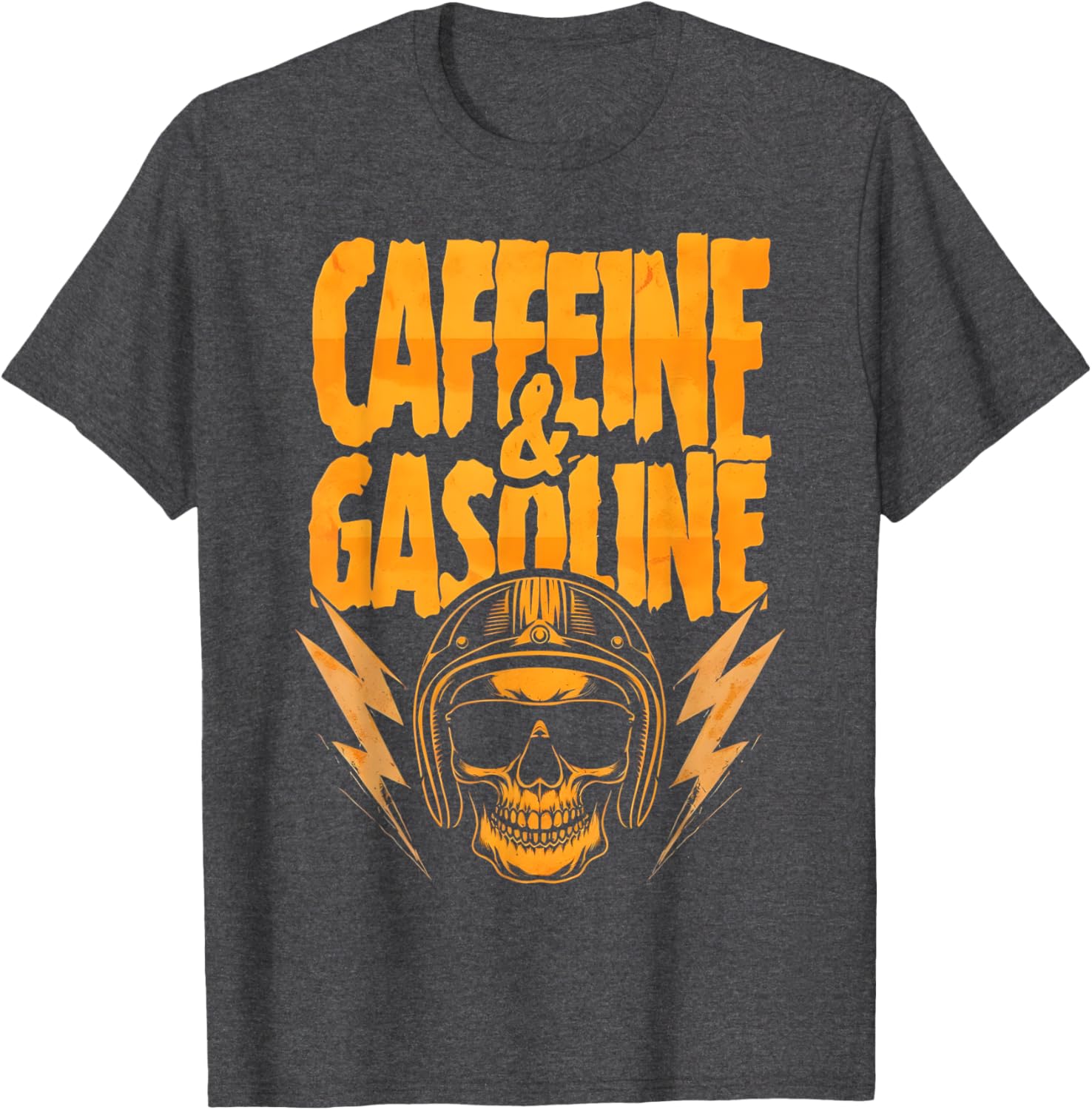 Funny Powered by Caffeine and Gasoline T-Shirt for Coffee Lovers - 4