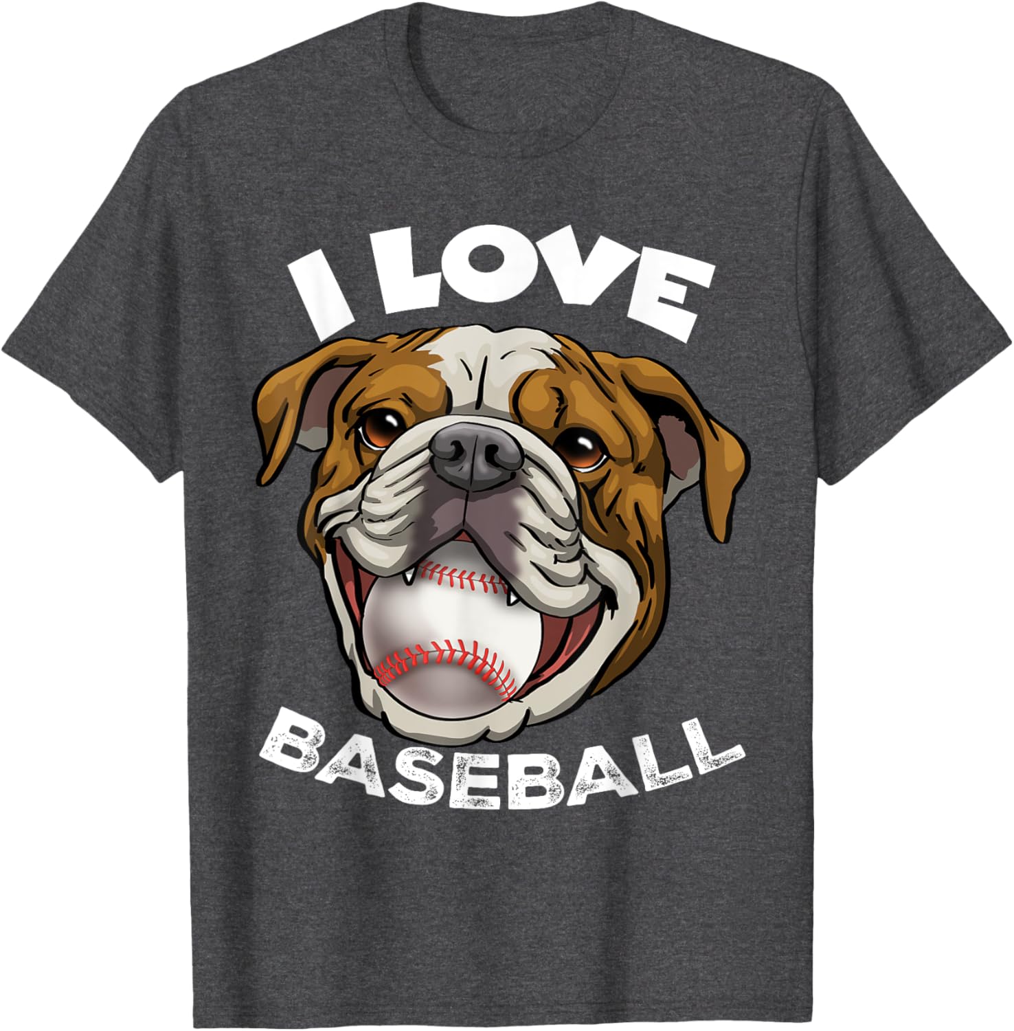 Funny English Bulldog Baseball T-Shirt for Men, Women, and Kids - 8