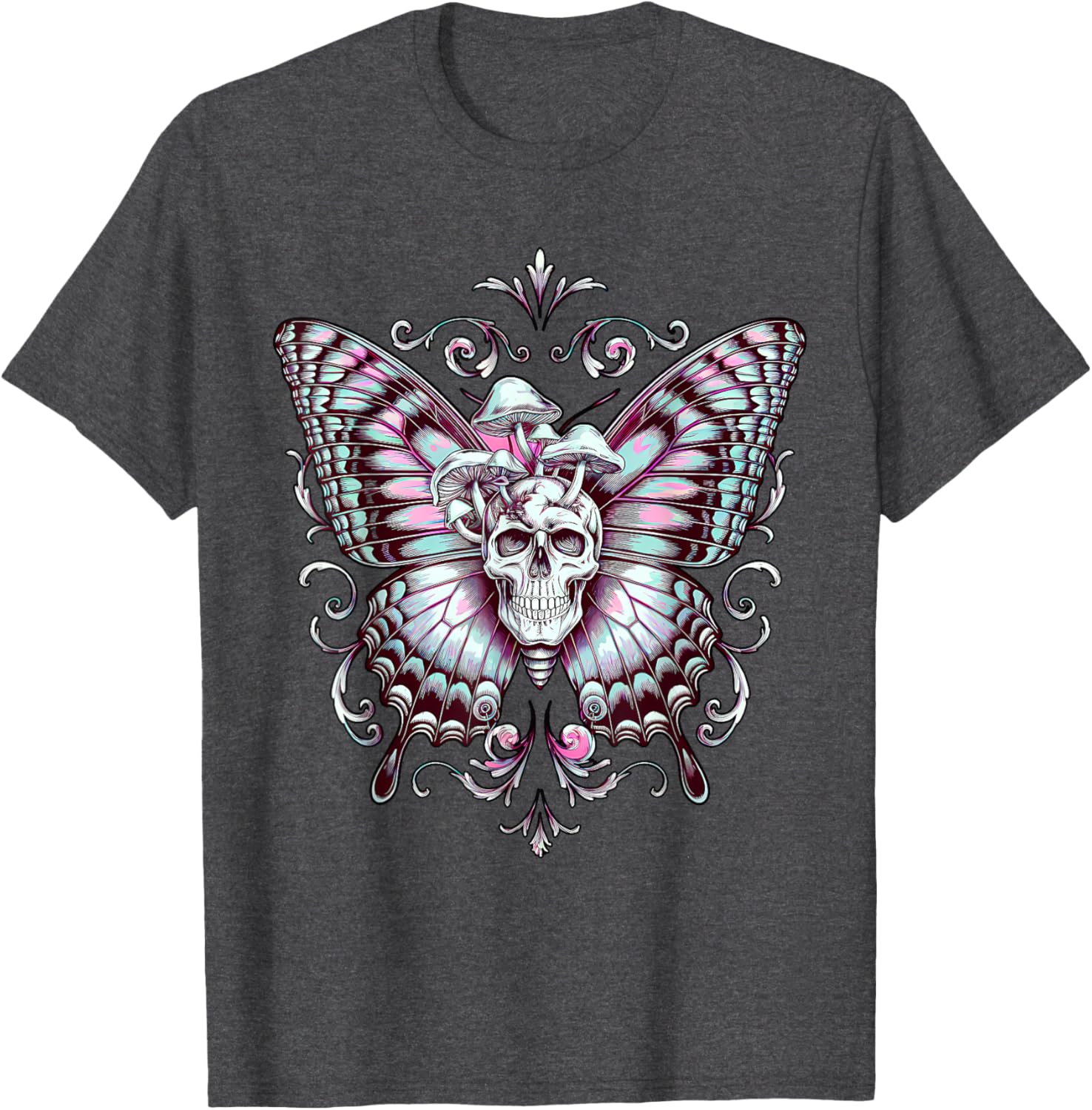 Fairy Grunge Skeleton Butterfly Wings T-Shirt for Aesthetic Fashion - 2