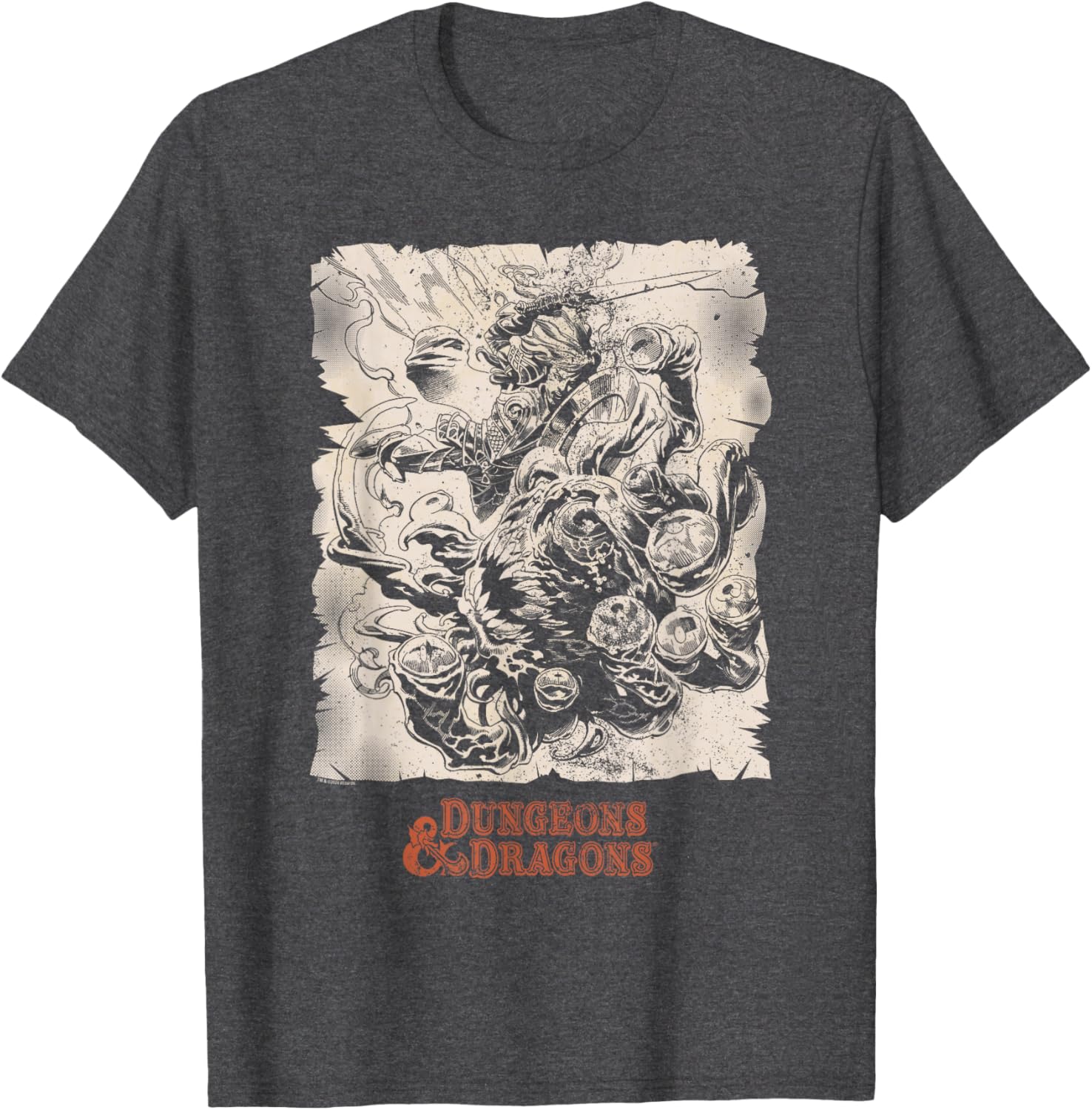 Dungeons and Dragons Retro Beholder Combat T-Shirt for Gamers - 4