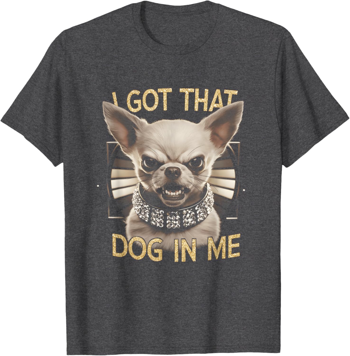 Funny Chihuahua T-Shirt with Angry Face for Dog Lovers Gift - 3