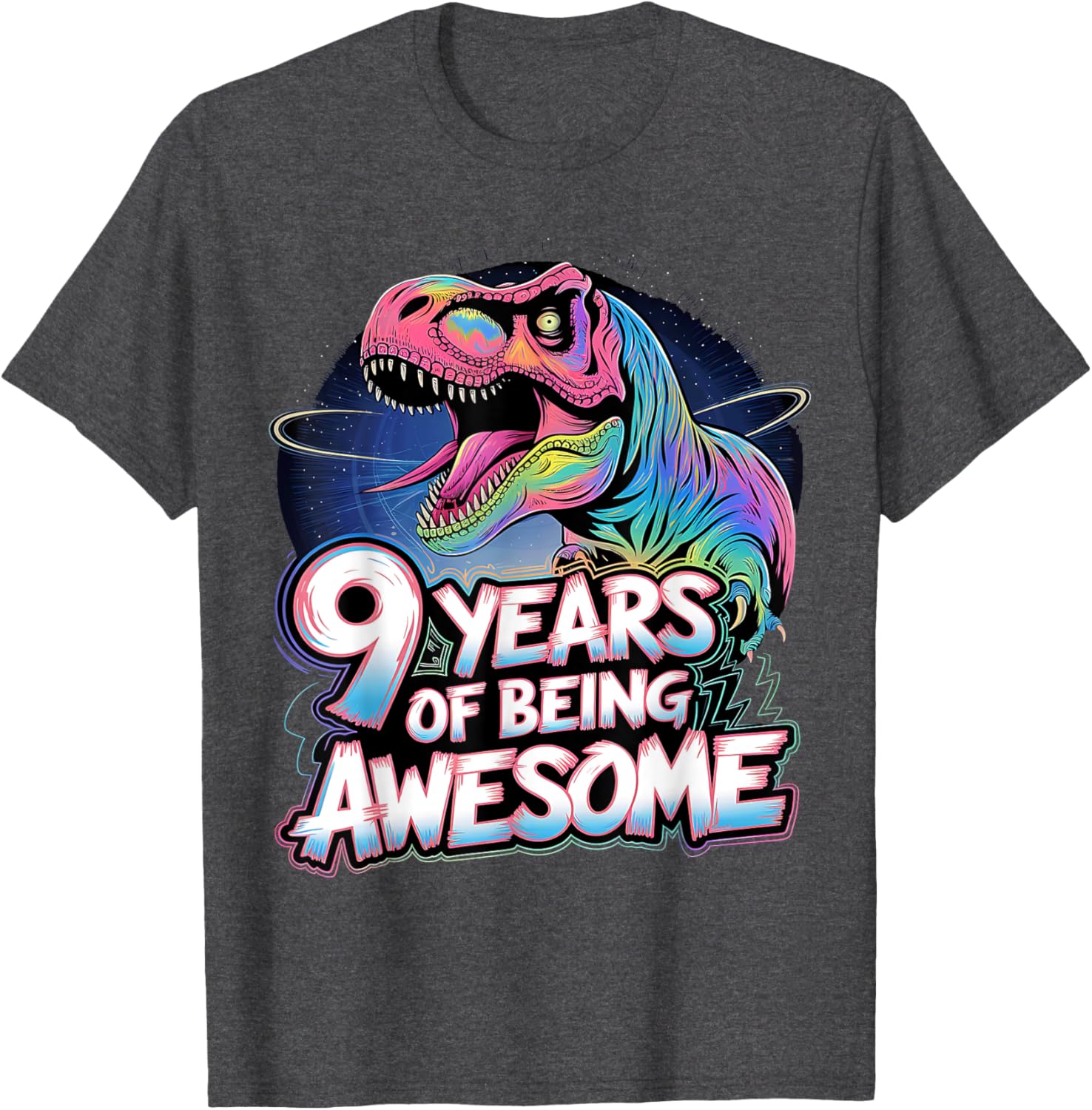 Cute Dinosaur 9th Birthday Shirt for Boys - Perfect Gift for 9 Year Olds - 6