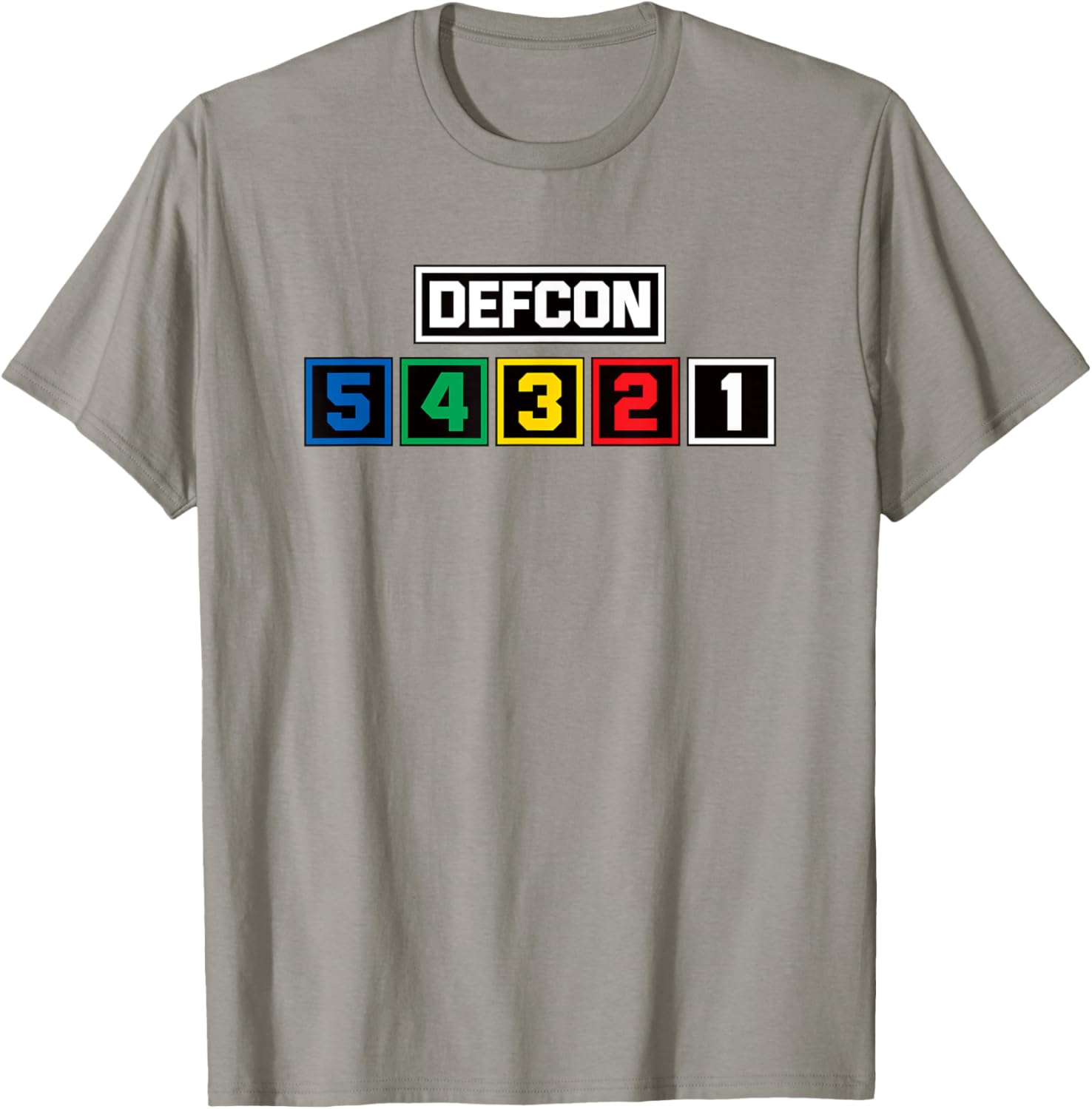 Defcon Alert T-Shirt US Defense Readiness Condition Light Meter Design - 9