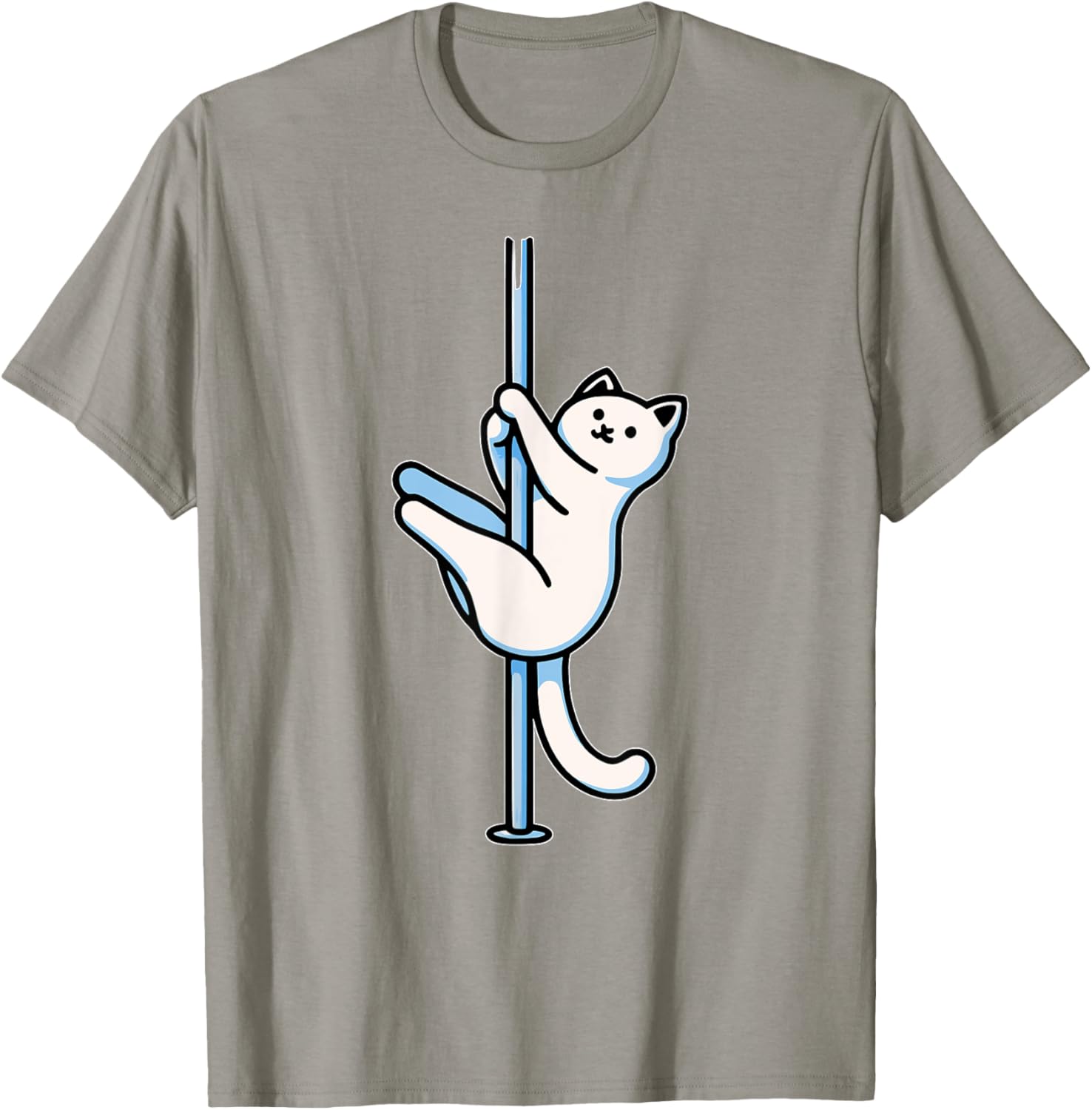 Funny Cat Pole Dancer T-Shirt Adorable Gift for Cat Lovers-Unisex Design - 7