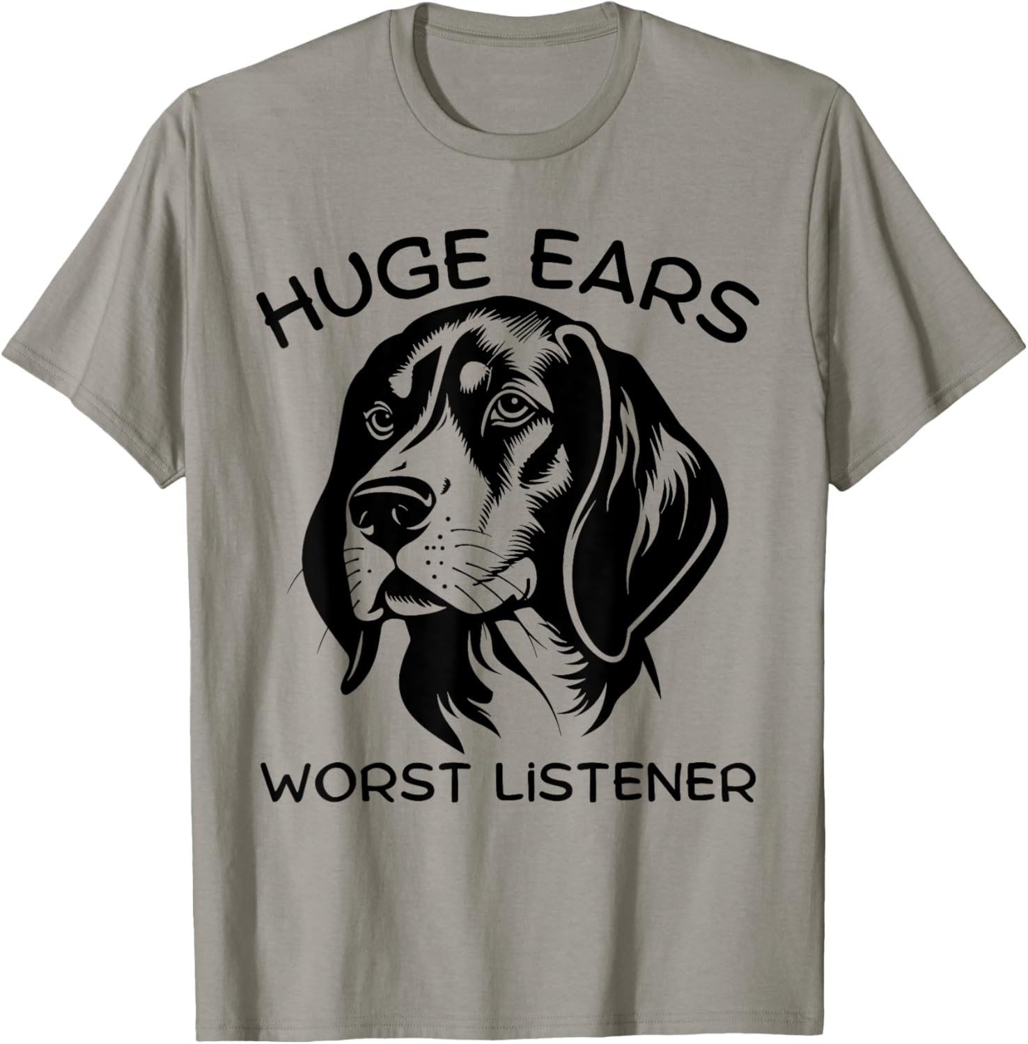 Funny Beagle Dog T-Shirt for Men and Women with Huge Ears and Attitude - 2