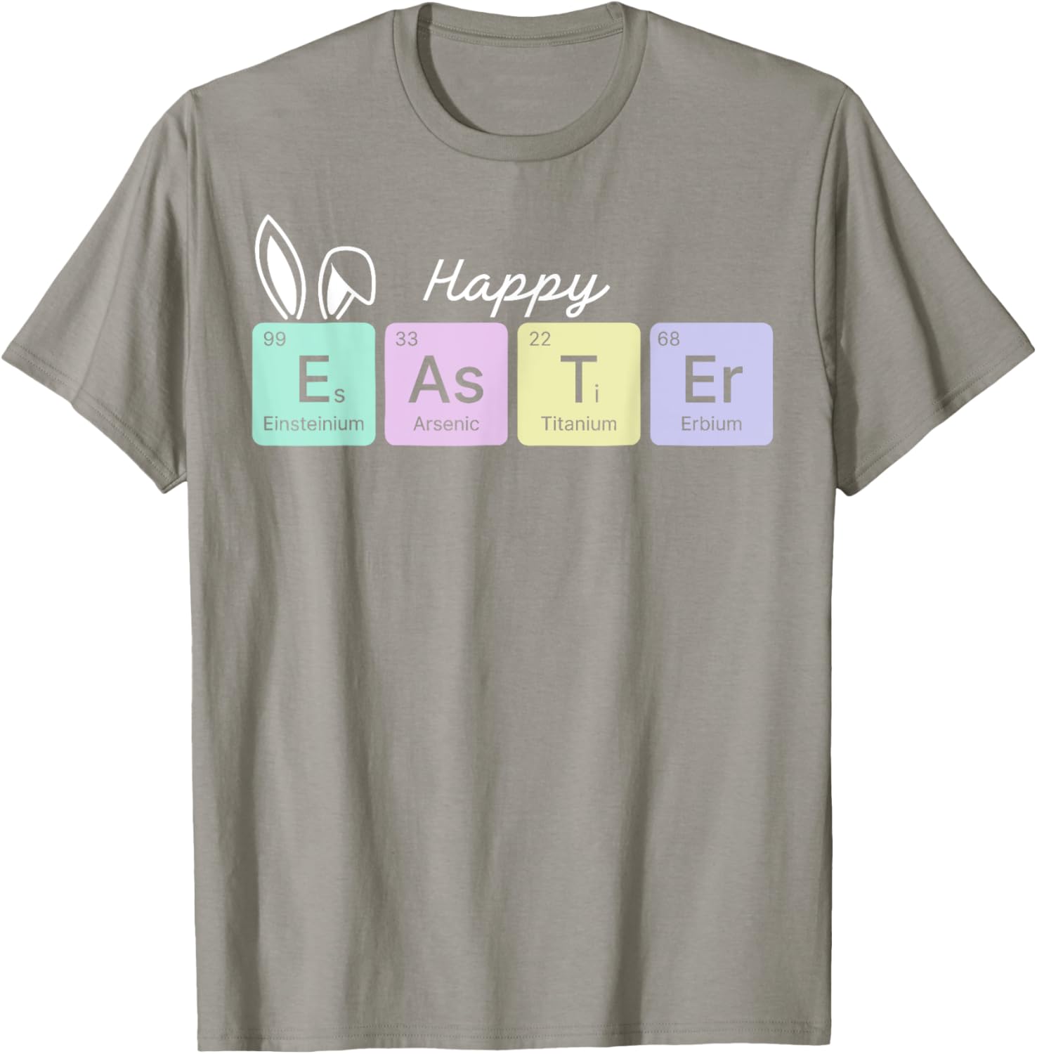Happy Easter Chemistry Teacher T-Shirt with Periodic Table Design - 2