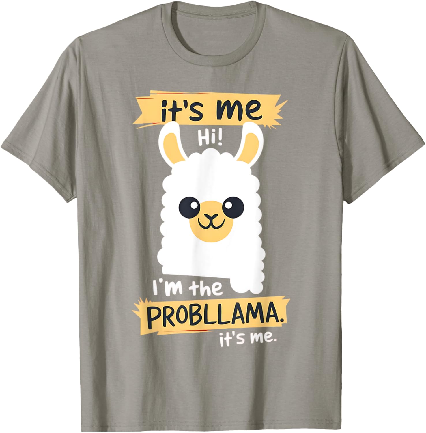 Funny Probllama Llama Pun T-Shirt for Animal Lovers and Humor Fans - 8