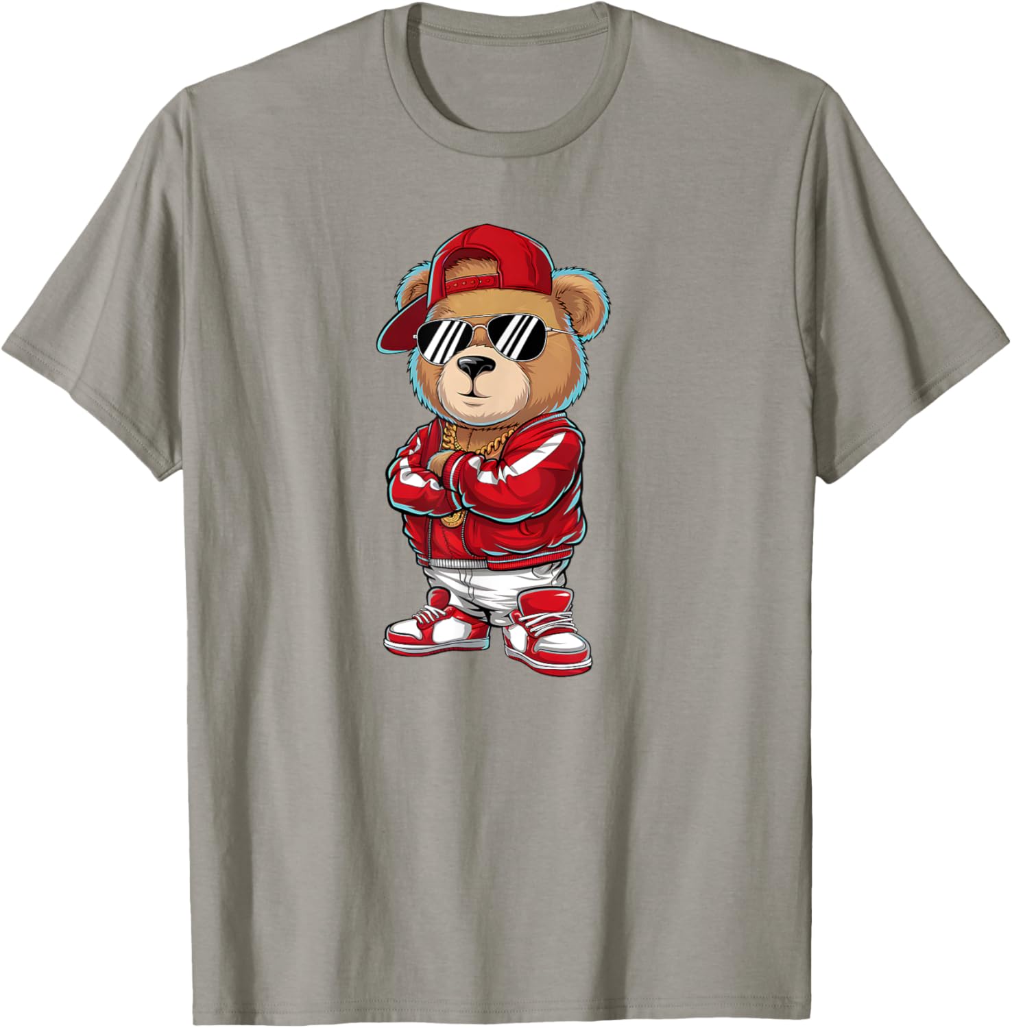 Funny Hip Hop Teddy Bear 90s Graffiti Art T-Shirt for Rap Lovers - 10