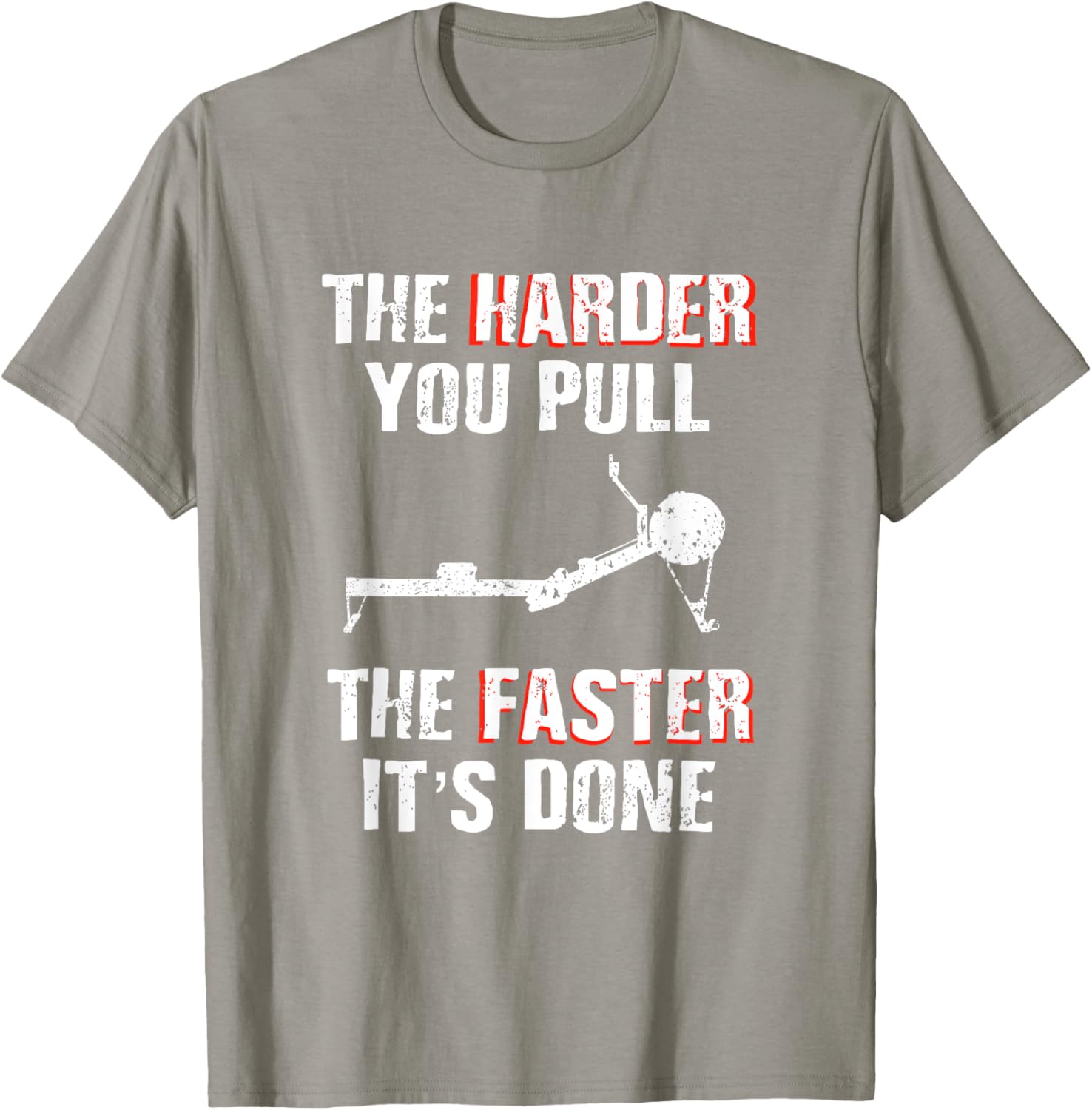 Funny Rowing Machine T-Shirt for Rowers - Pull Harder Apparel - 4