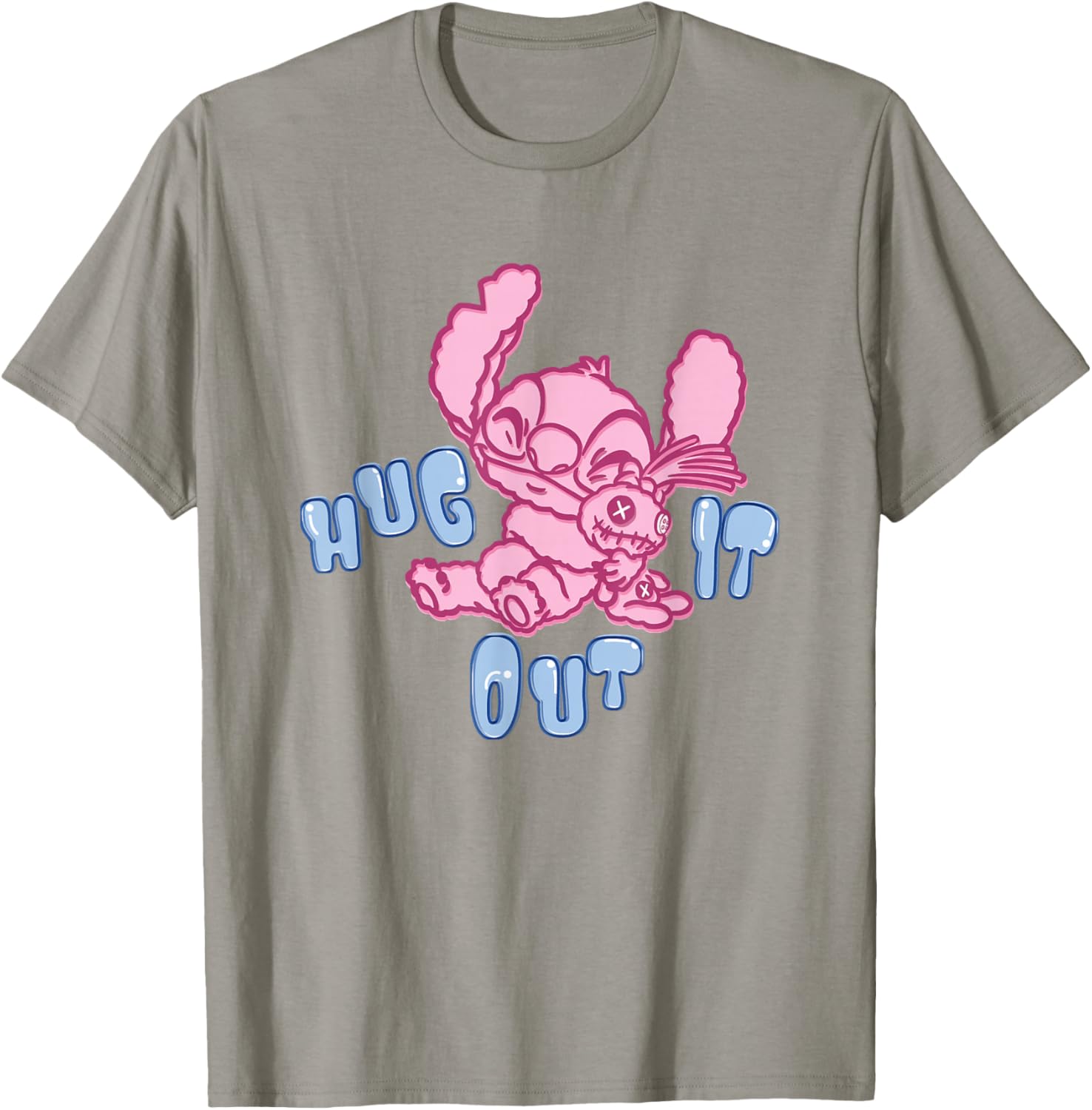 Disney Lilo & Stitch Cute Alien Stitch Hug It Out T-Shirt for Fun Styles - 2