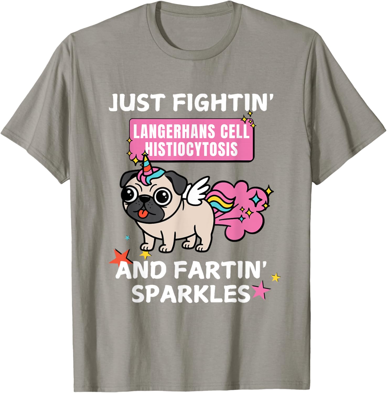 Fightin' Langerhans Cell Histiocytosis Funny T-Shirt for Awareness - 21