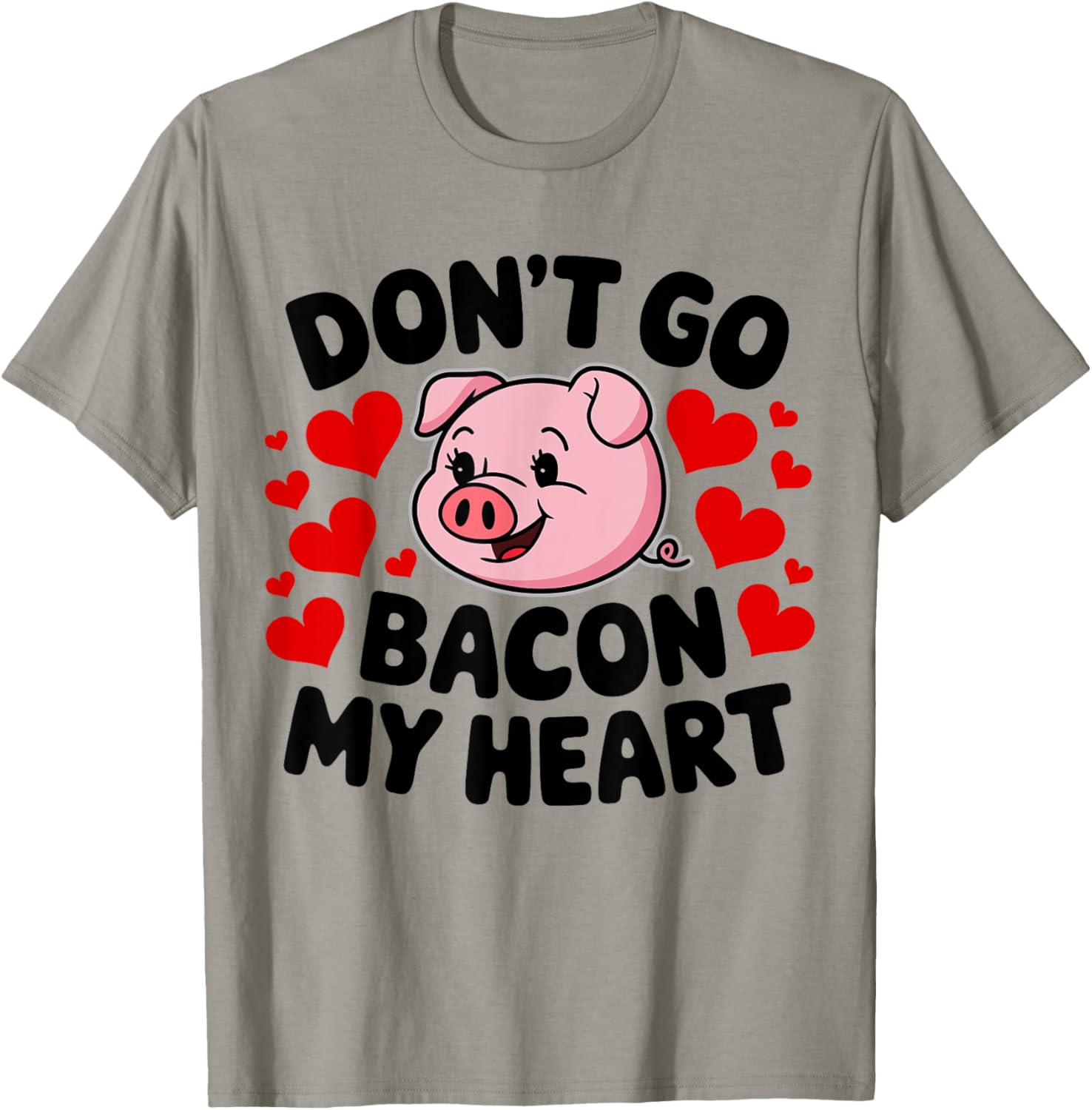 Cute Couples Valentine's T-Shirt Don't Go Bacon My Heart Edition - 14