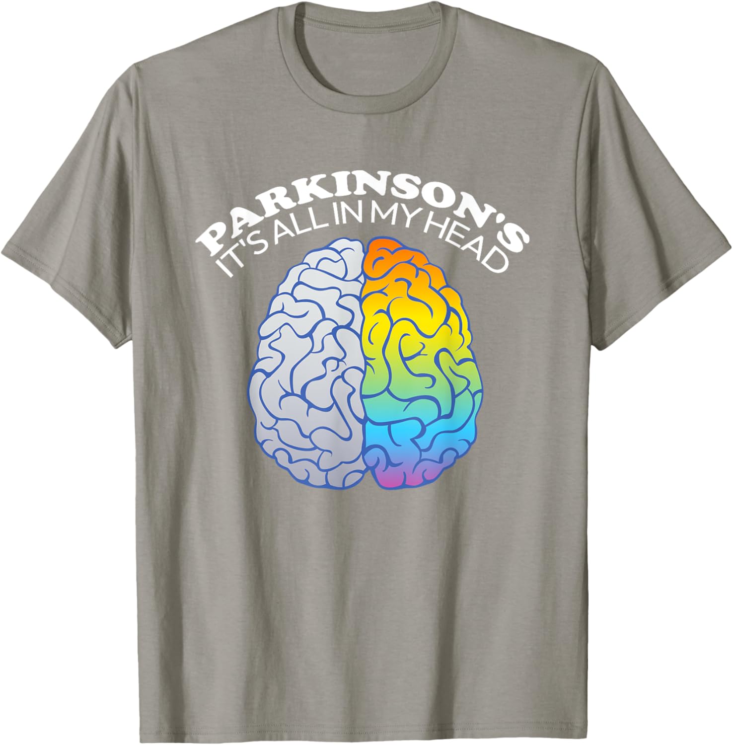 Funny Parkinson's It's All In My Head T-Shirt for Casual Wear - 7