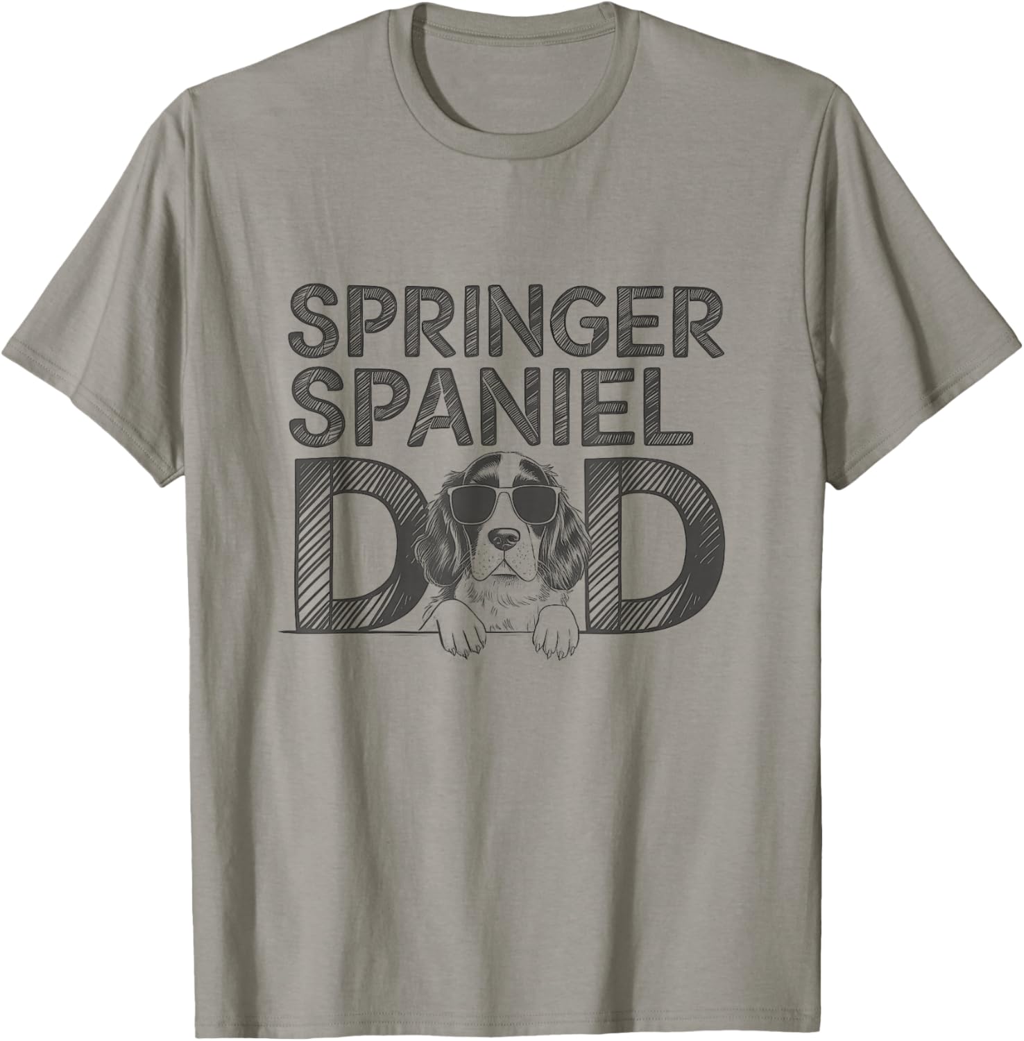 Cute English Springer Spaniel Dad T-Shirt Perfect for Dog Lovers - 9