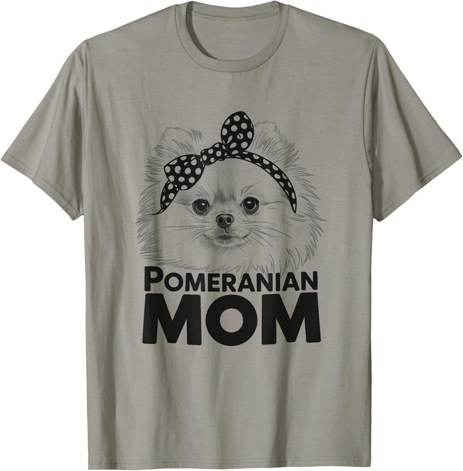 Cute Pomeranian Mom T-Shirt Design for Dog Lovers - Women's Apparel - 4