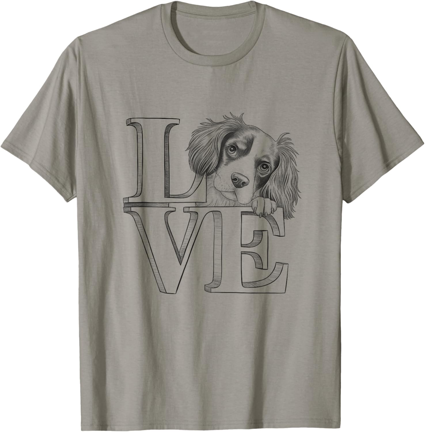 Brittany Spaniel Love T-Shirt for Men and Women - Perfect Dog Owner Gift - 5