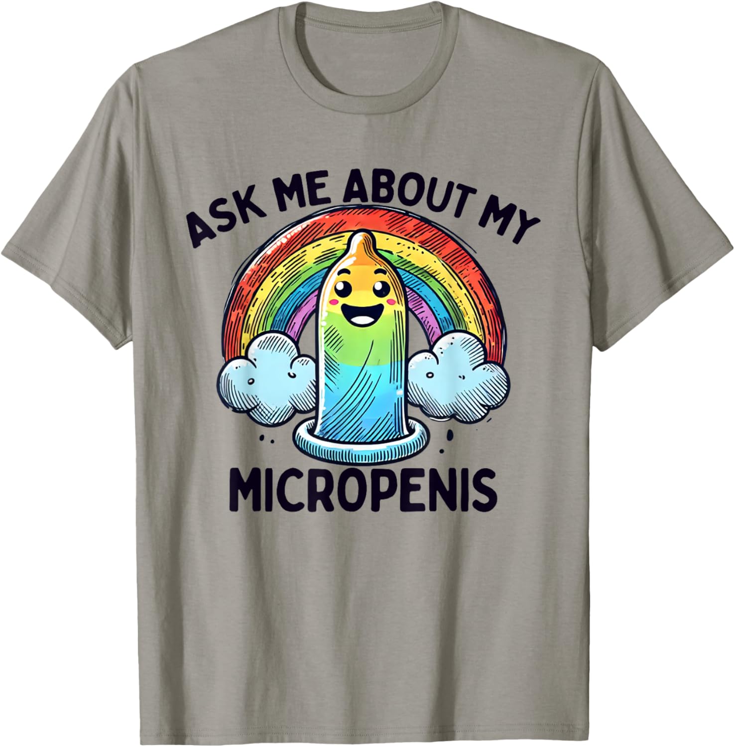Funny Ask Me About My Micropenis T-Shirt for Adult Humor Lovers - 5