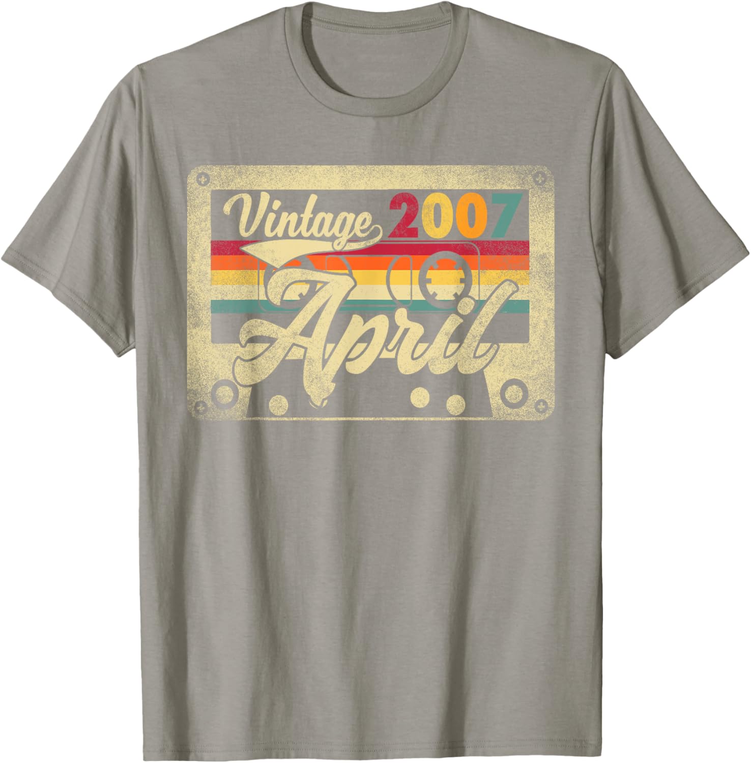 Funny Vintage April 2007 18th Birthday Retro T-Shirt for Celebration - 2